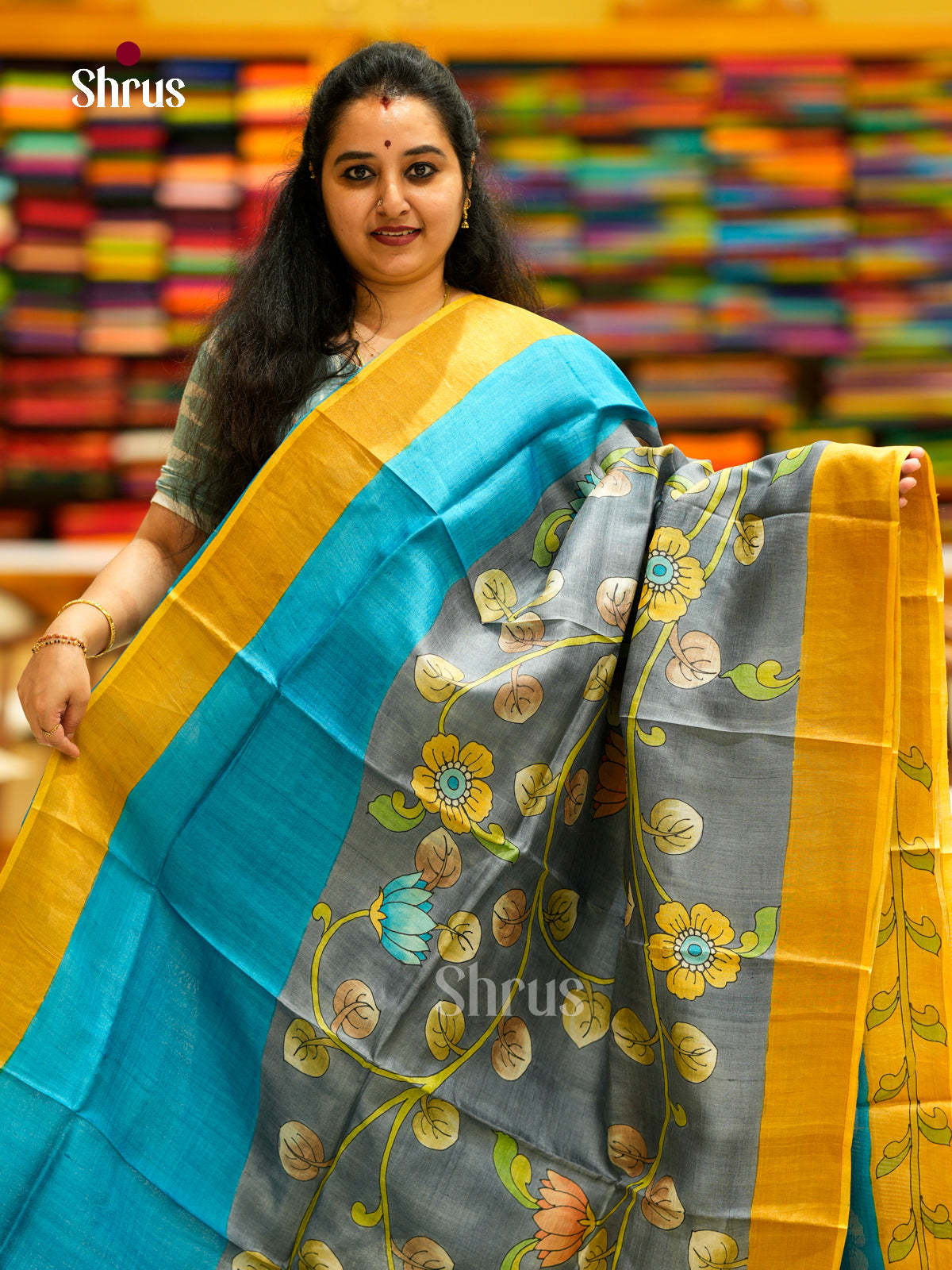 Tussar Saree - EDS29042 - Shop on Shrus.com
