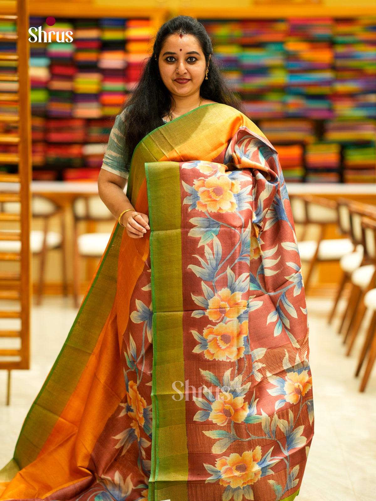 Tussar Saree - EDS29051 - Shop on Shrus.com