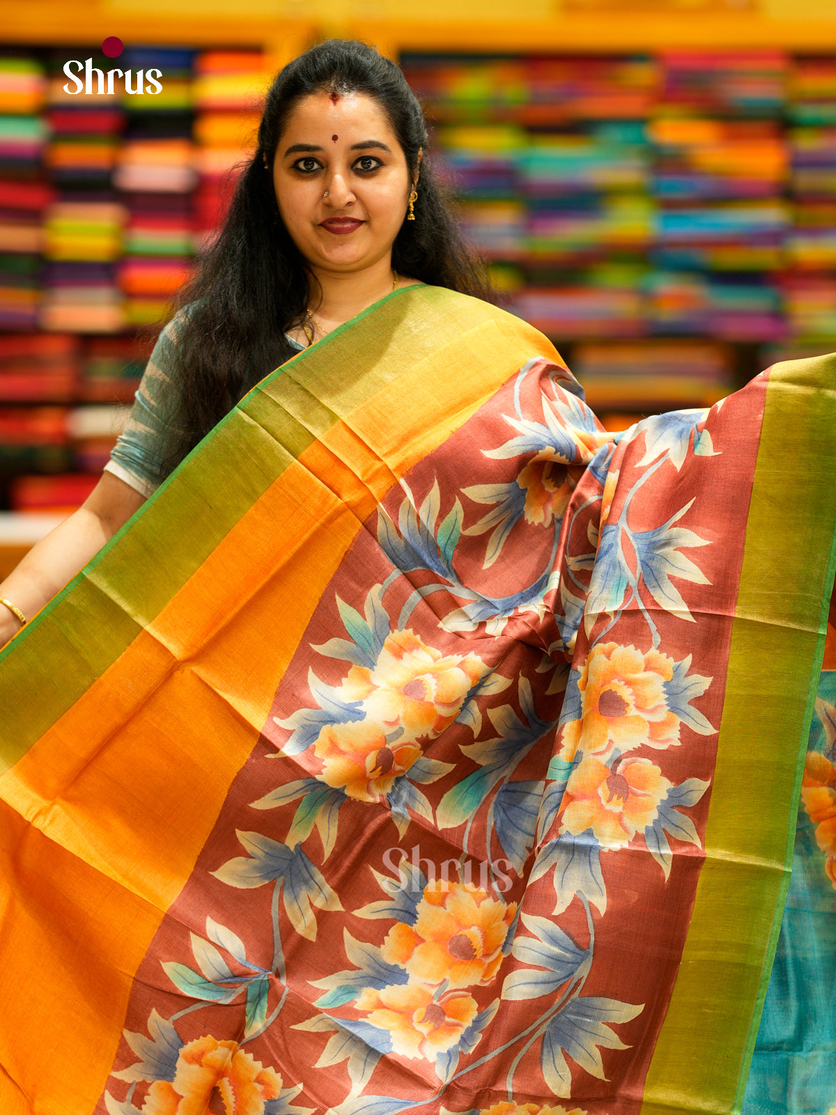 Tussar Saree - EDS29051 - Shop on Shrus.com