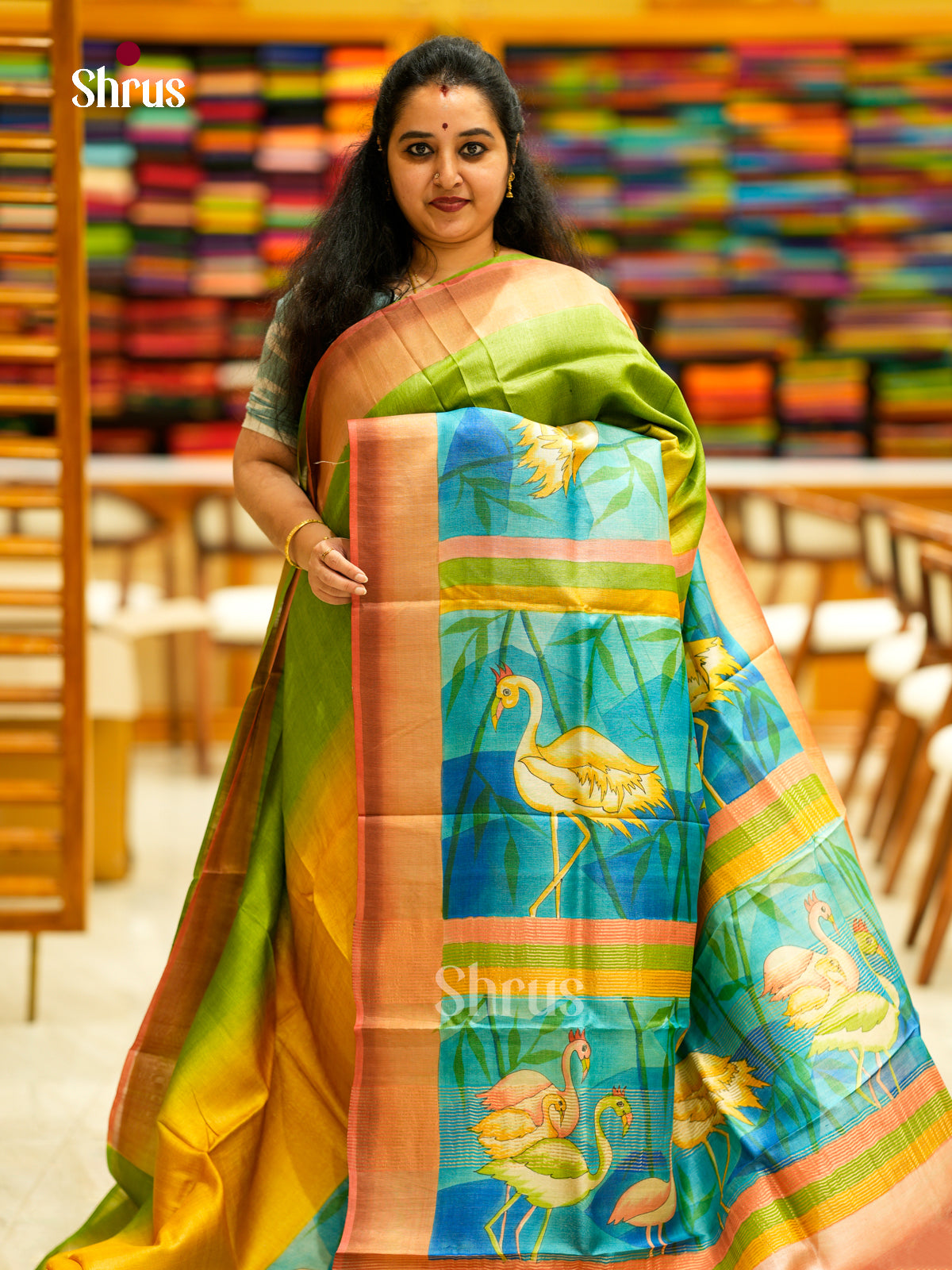 Tussar Saree - EDS29077 - Shop on Shrus.com