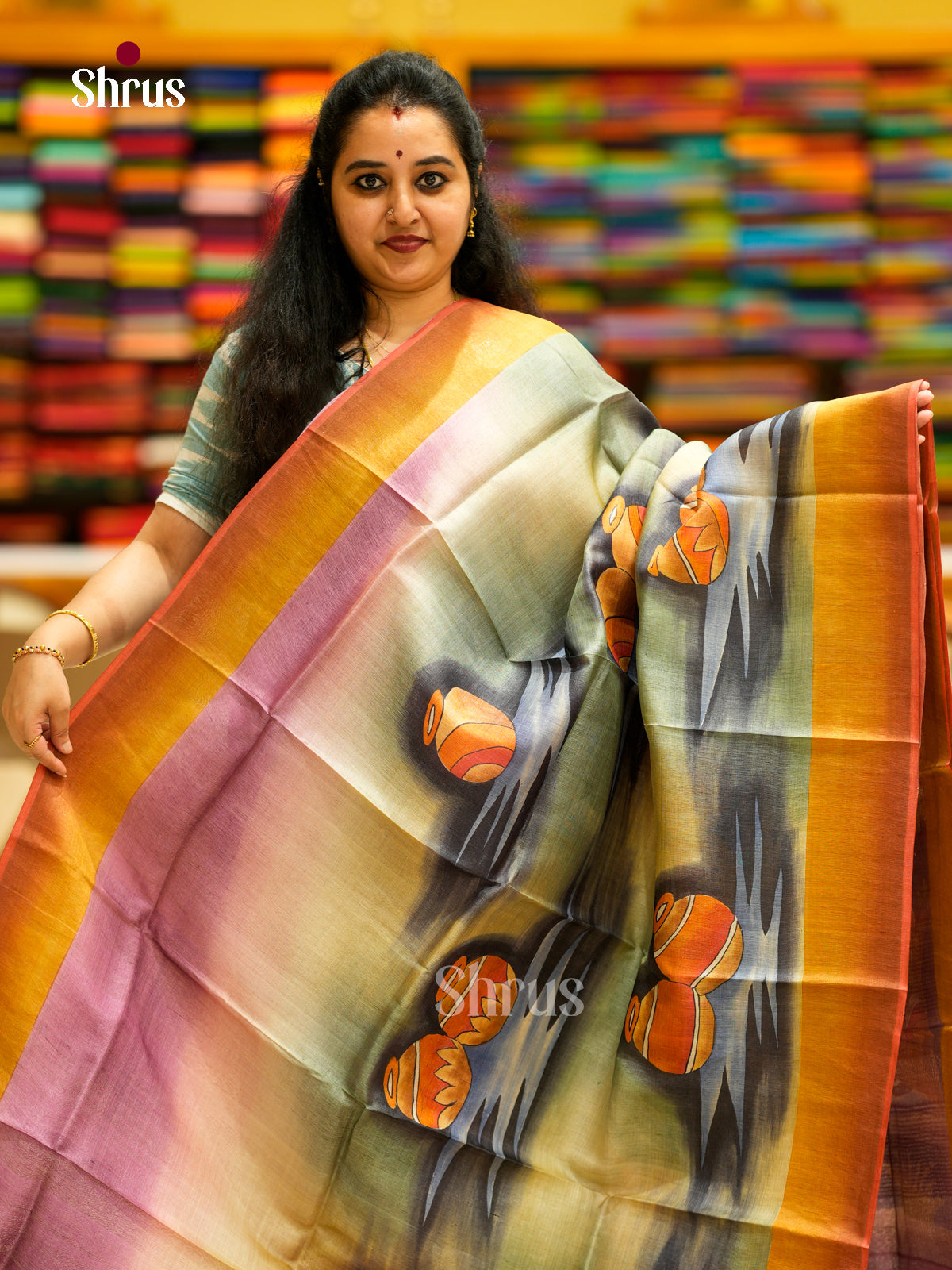 Tussar Saree - EDS29079 - Shop on Shrus.com