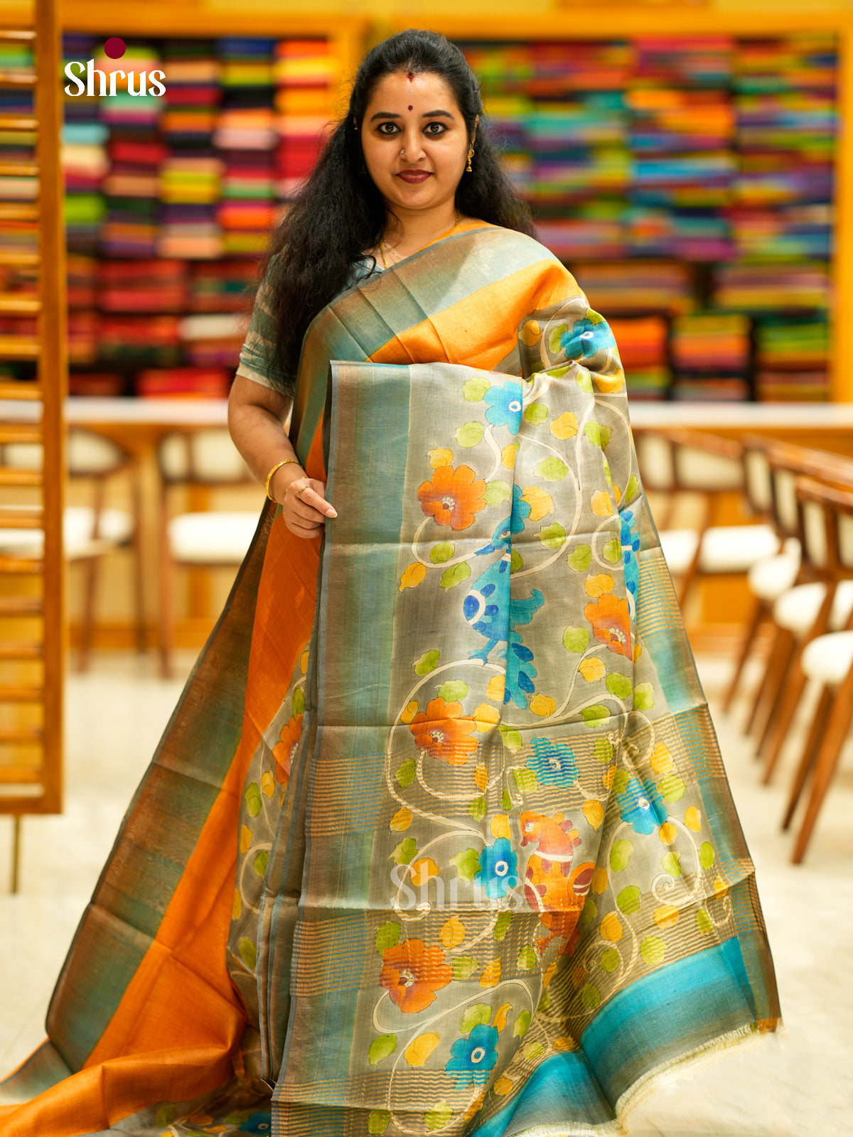 Tussar Saree - EDS29086 - Shop on Shrus.com