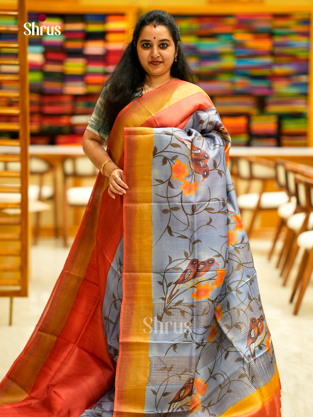 Tussar Saree - EDS29089 - Shop on Shrus.com