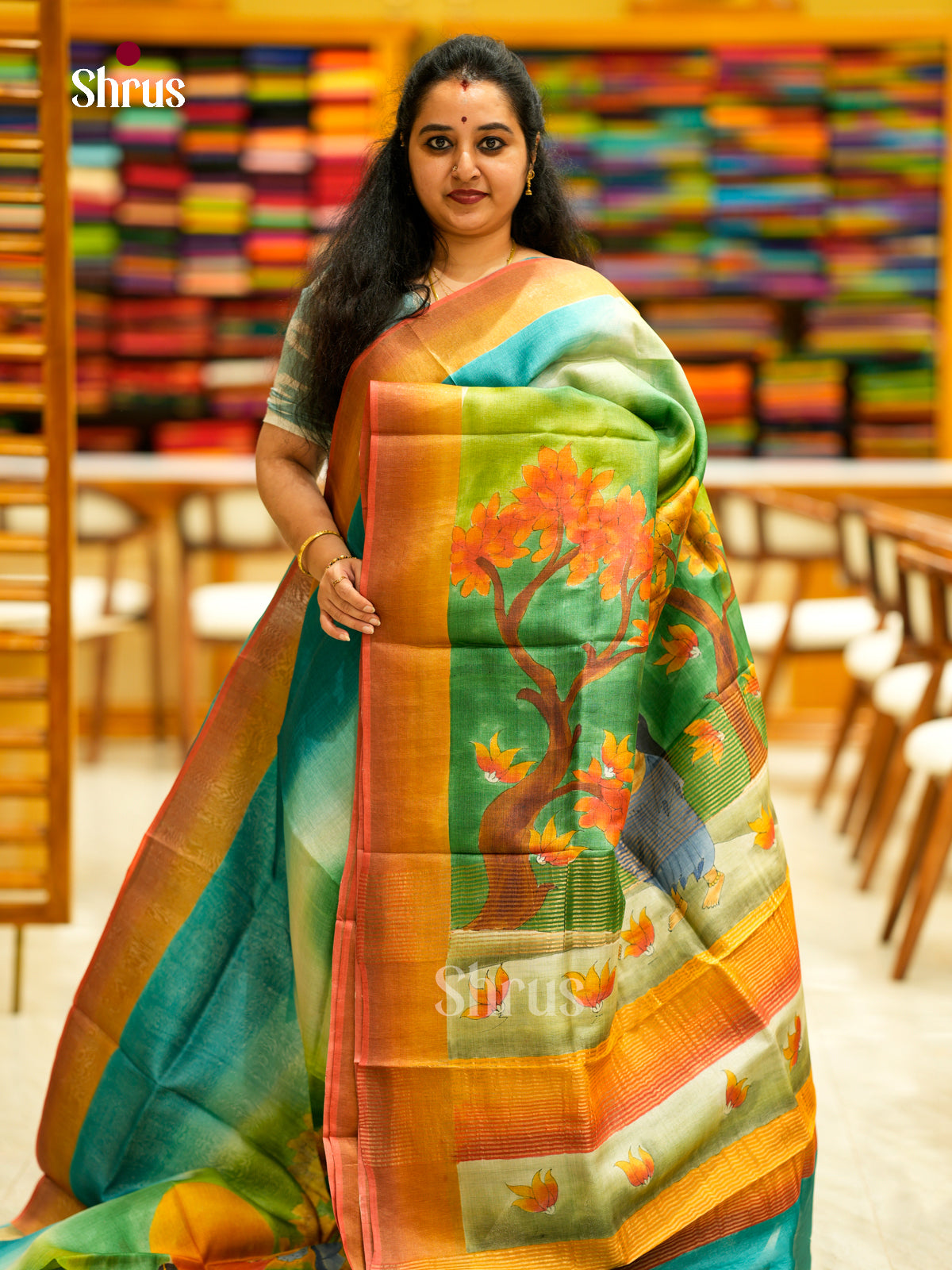 Tussar Saree - EDS29091 - Shop on Shrus.com