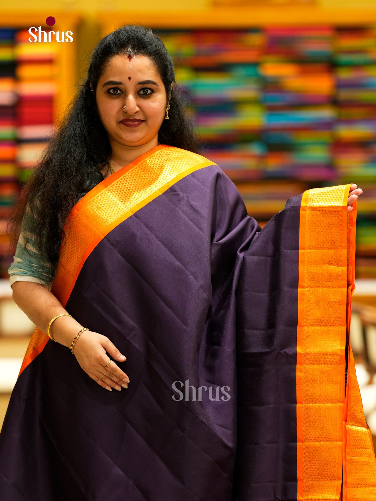 Kanchipuram silk 9Yards Saree - EDS29102 - Shop on Shrus.com