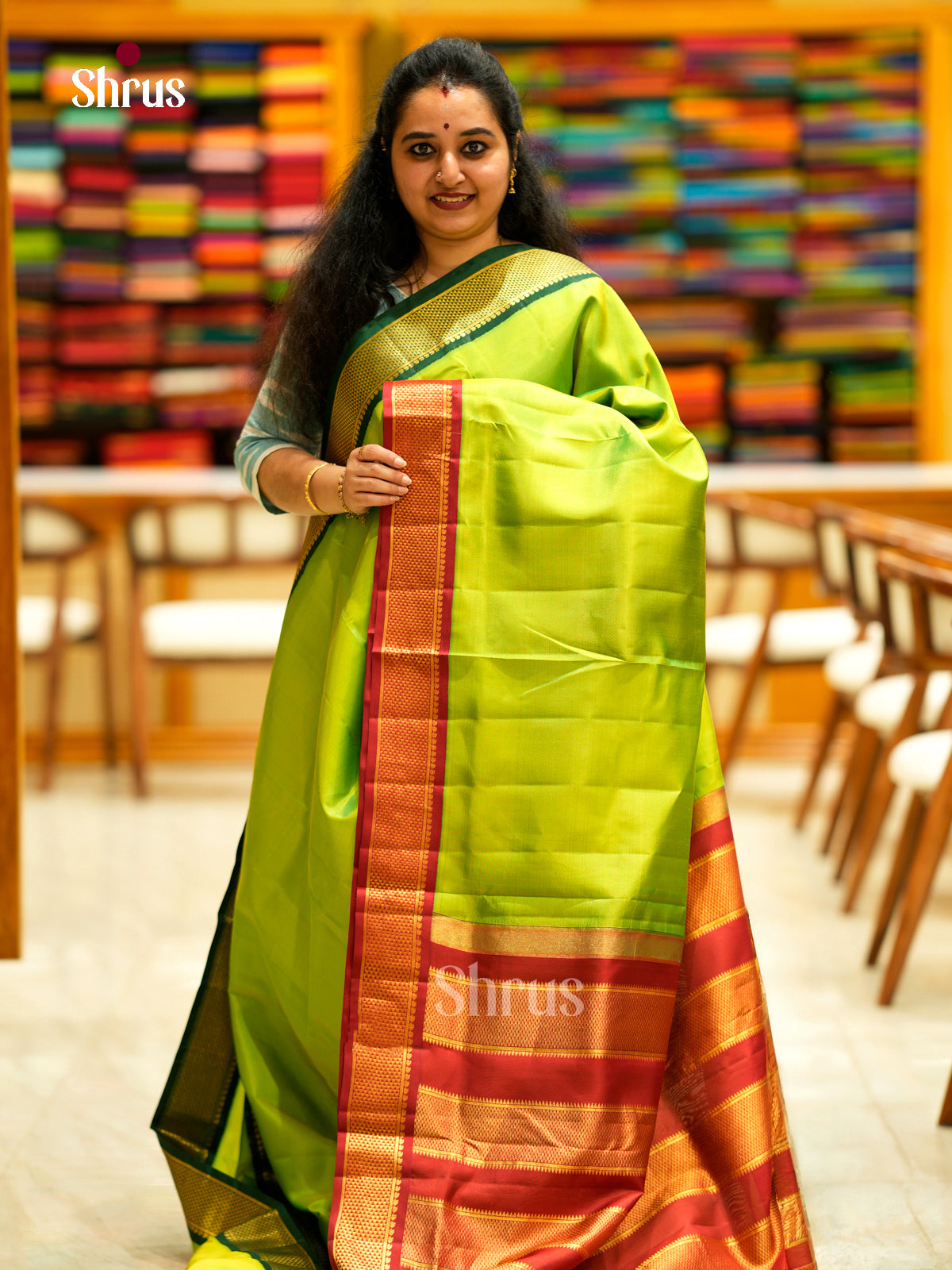 Kanchipuram silk 9Yards Saree - EDS29105