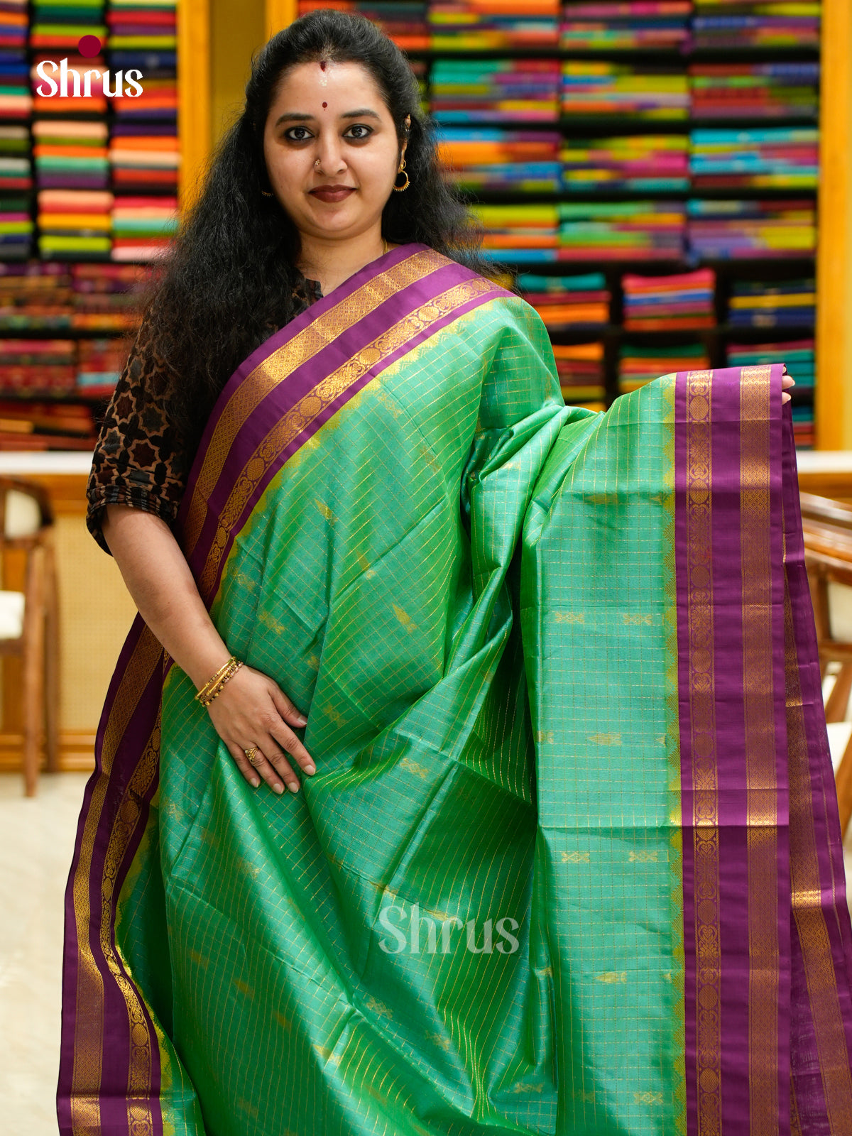 Silk Cotton Saree - EES04002