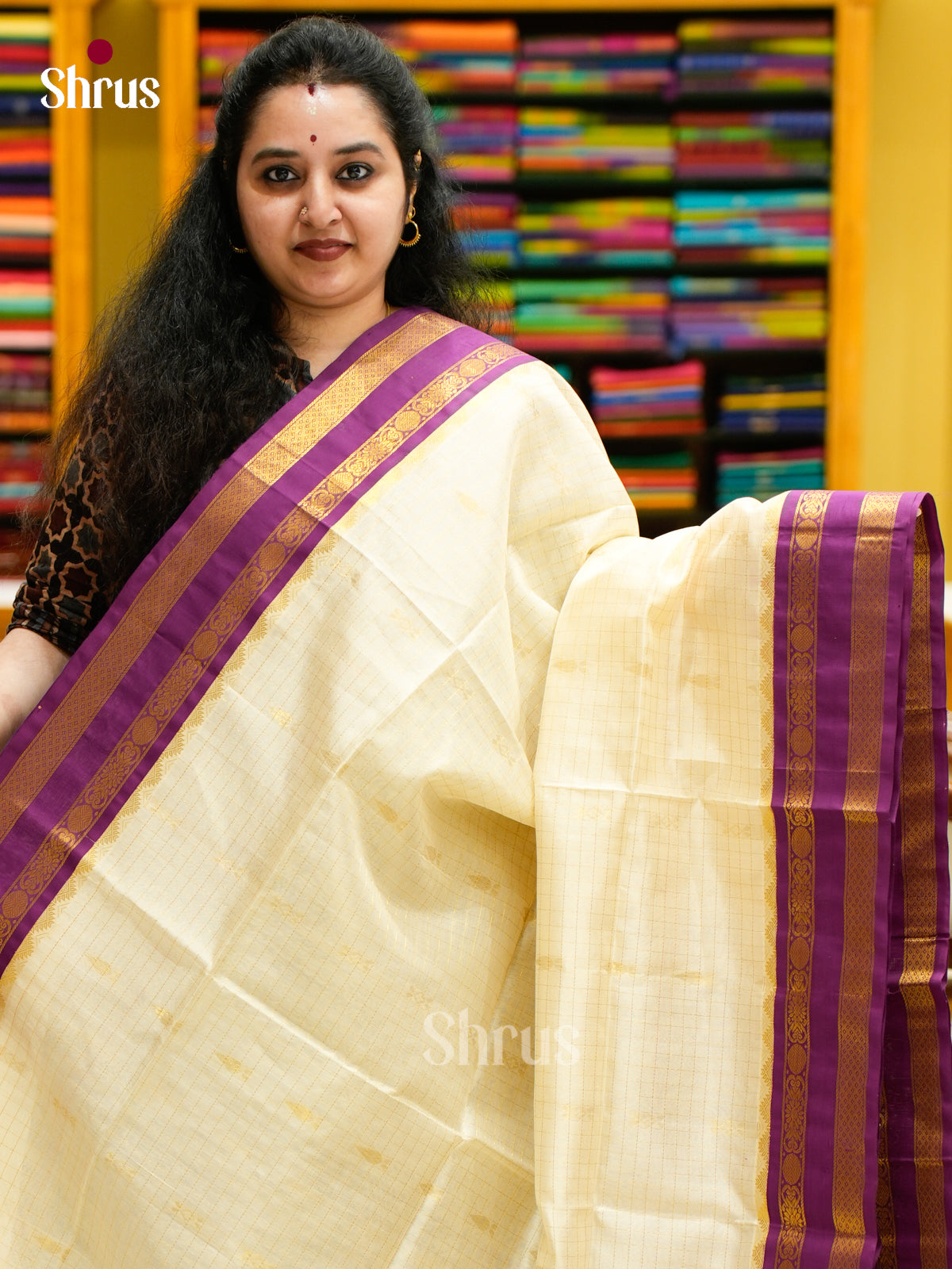Silk Cotton Saree - EES04007