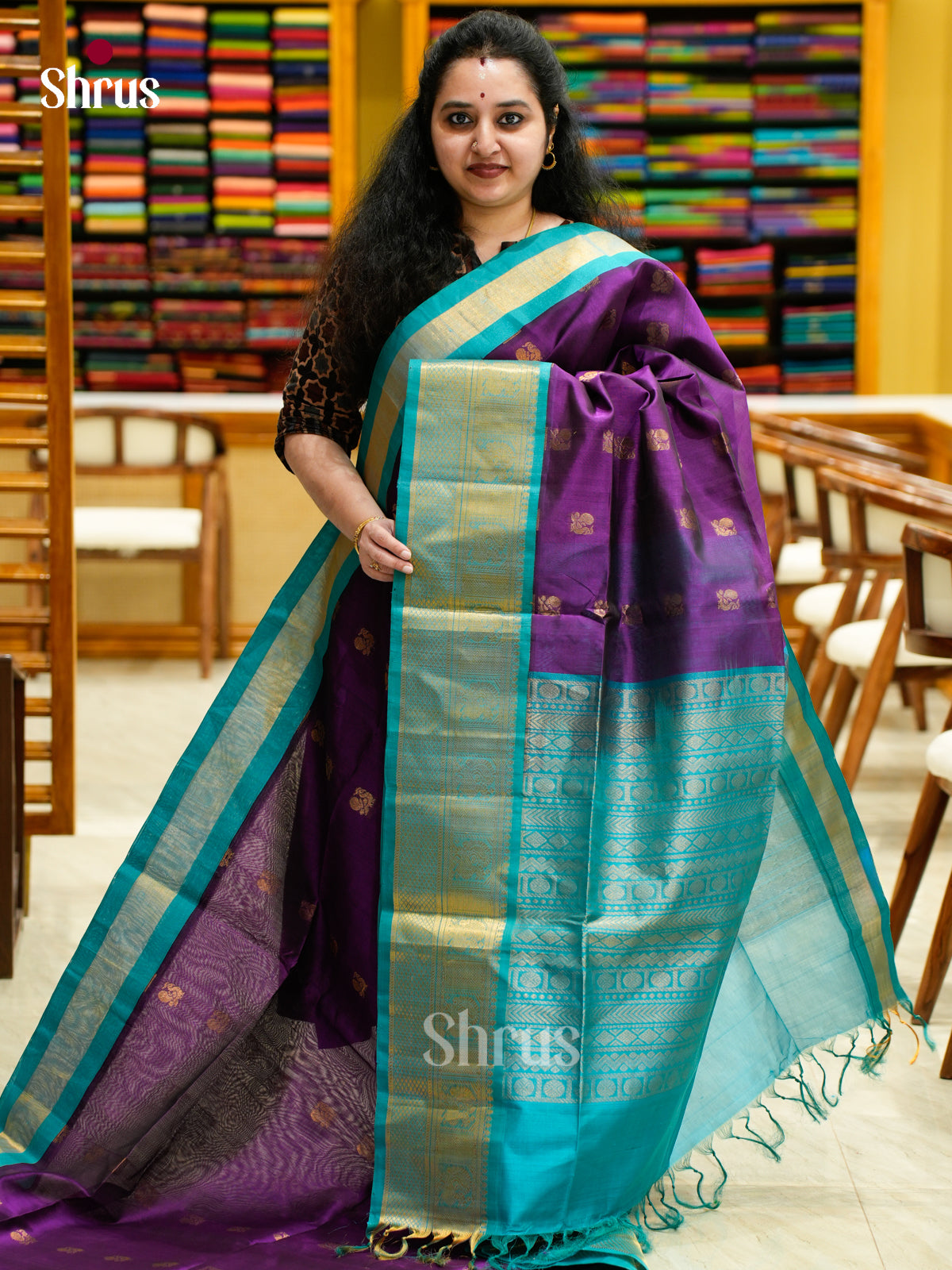 Silk Cotton Saree - EES04017