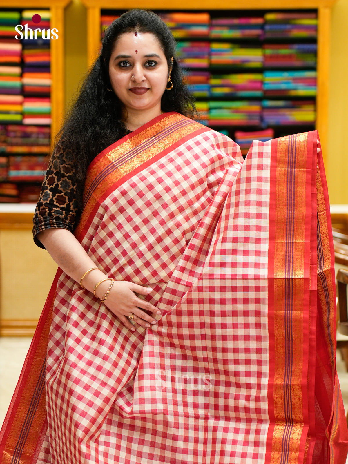 Silk Cotton Saree - EES04021