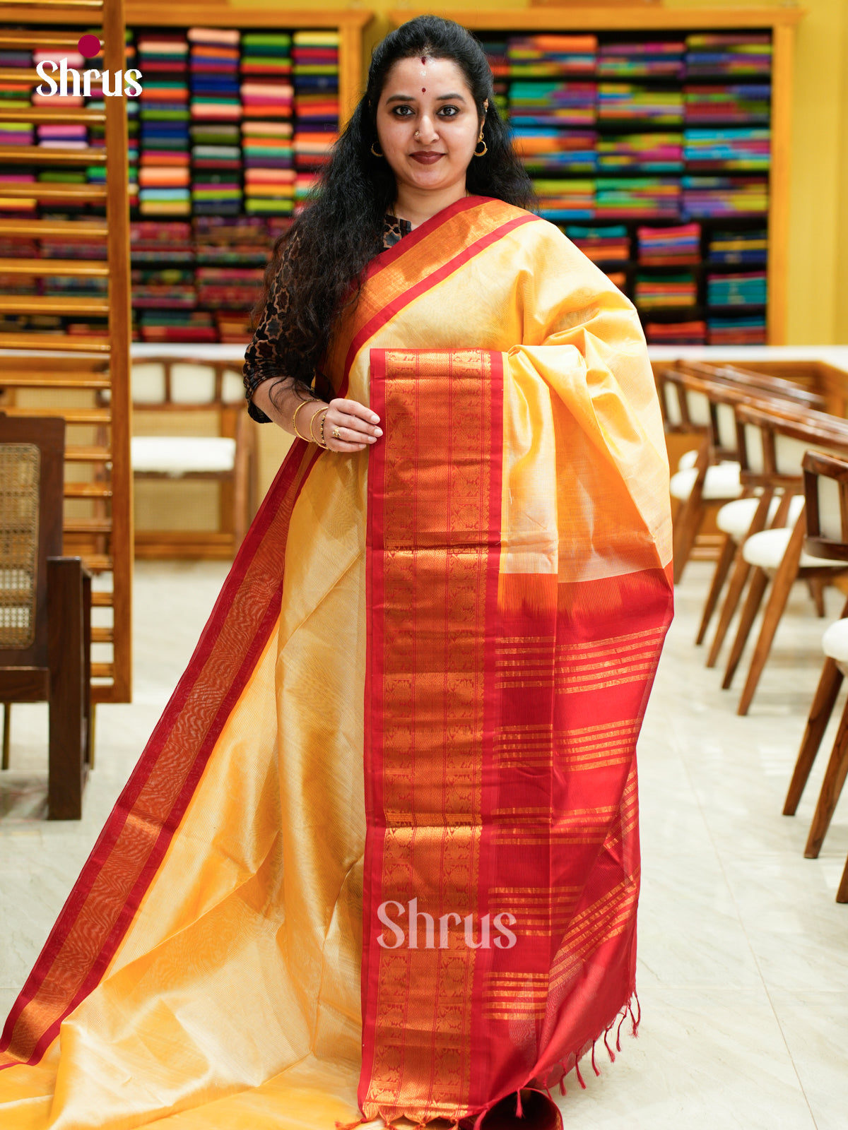Silk Cotton Saree - EES04030