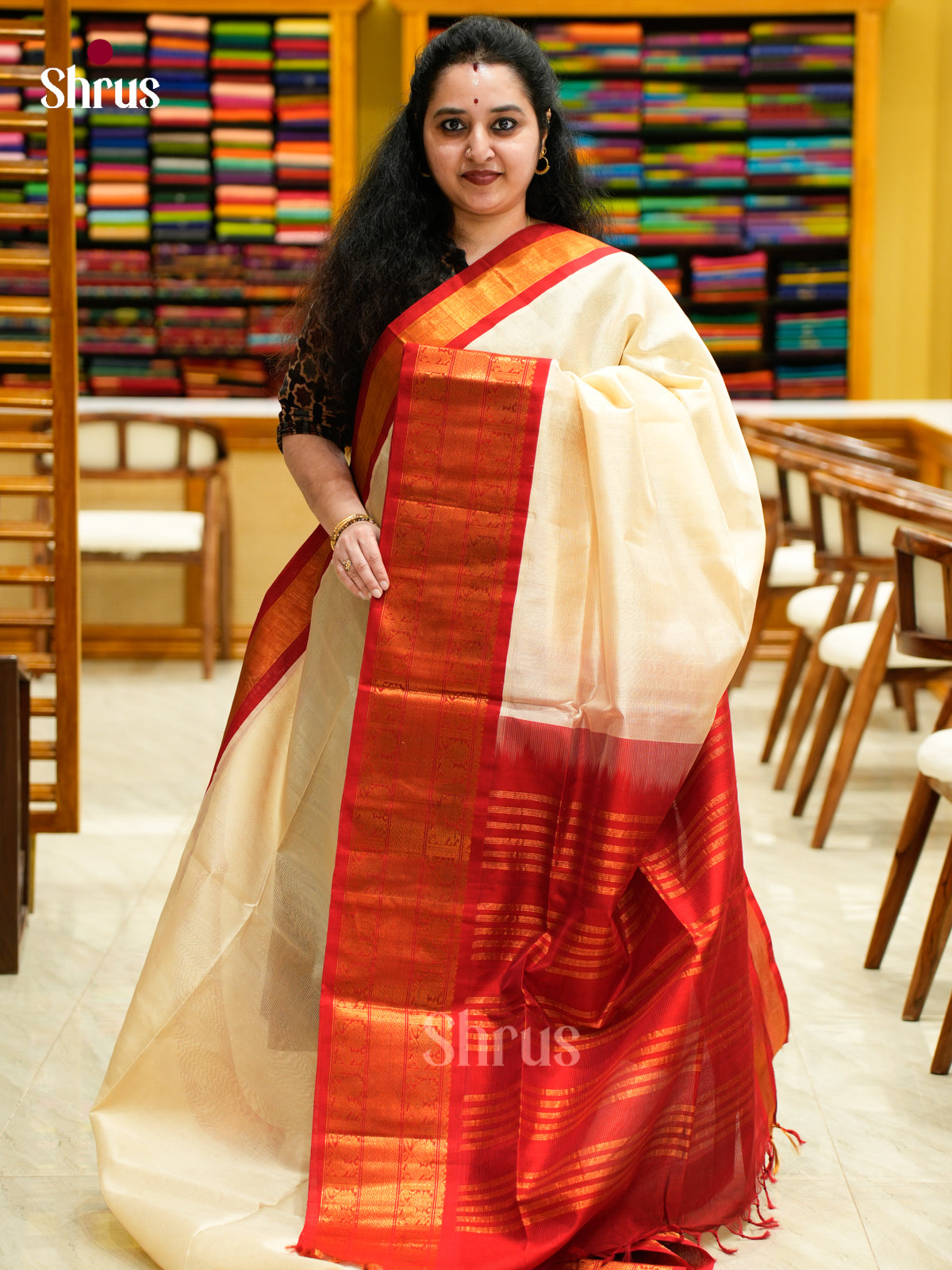 Silk Cotton Saree - EES04031