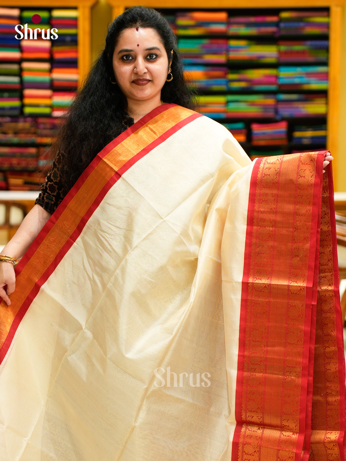 Silk Cotton Saree - EES04031
