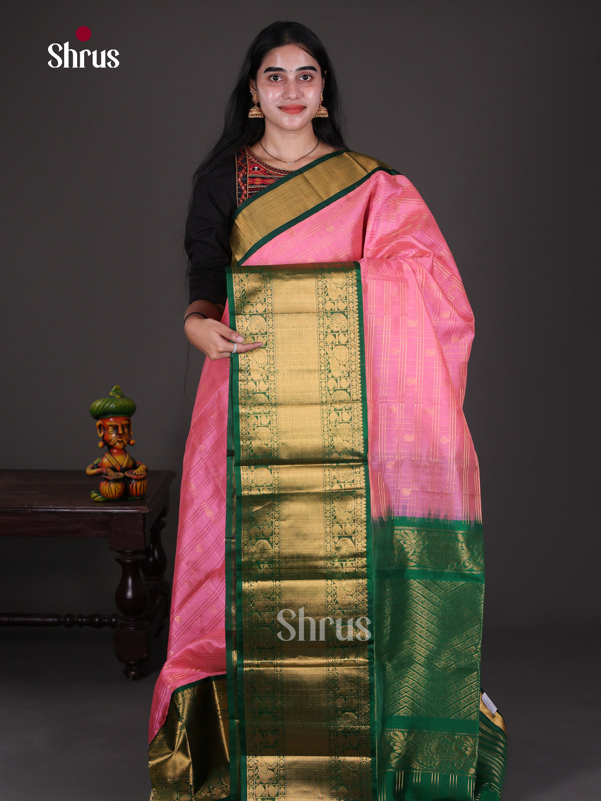 Silk Cotton Saree - EES08055 - Shop on Shrus.com