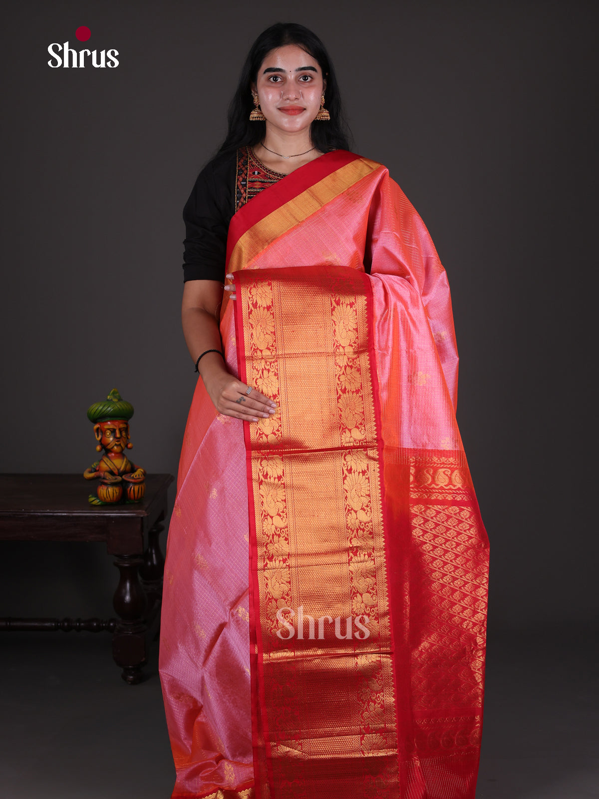 Silk Cotton Saree - EES08059 - Shop on Shrus.com