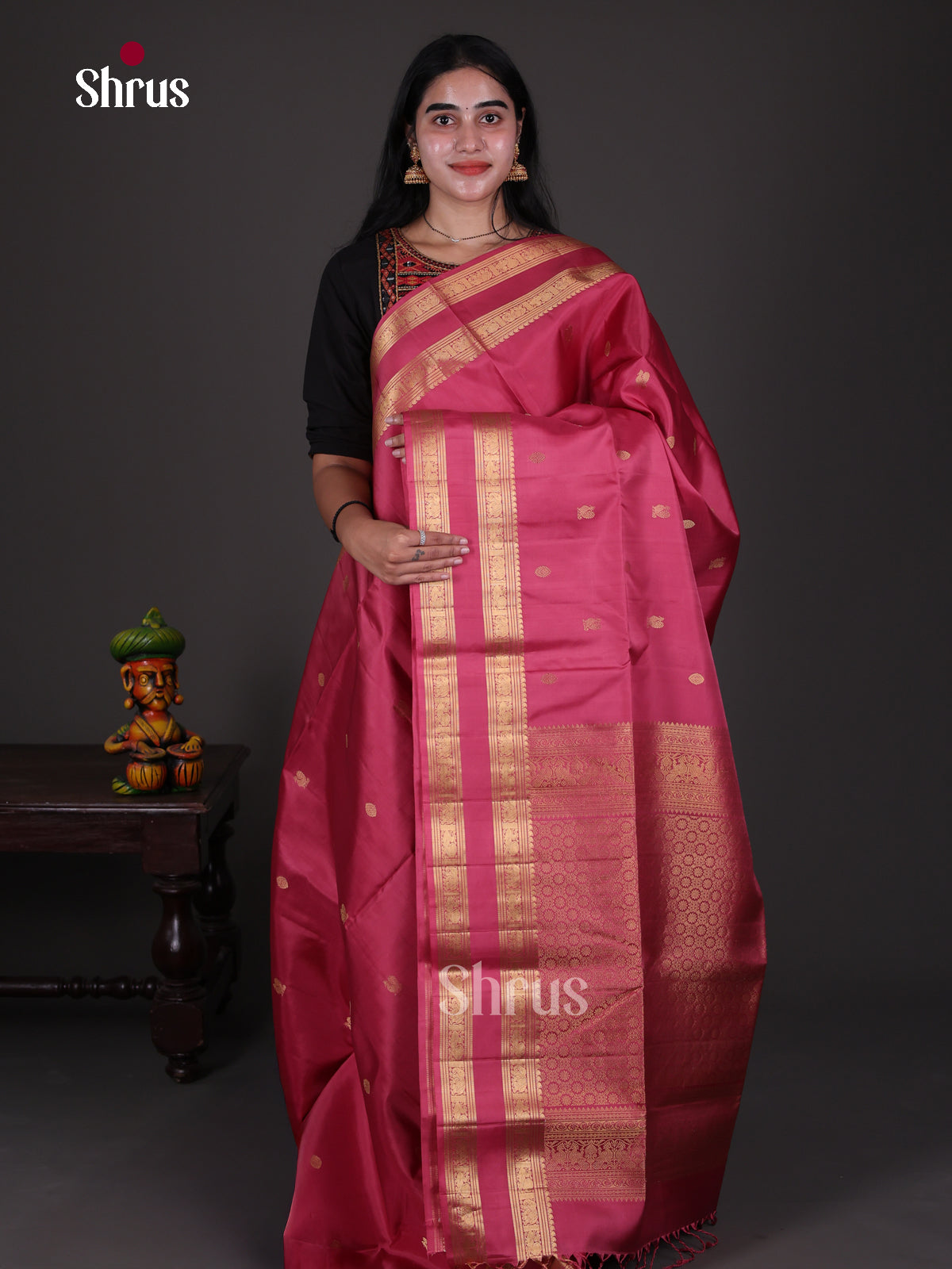 Soft Silk Saree - EES09013 - Shop on Shrus.com