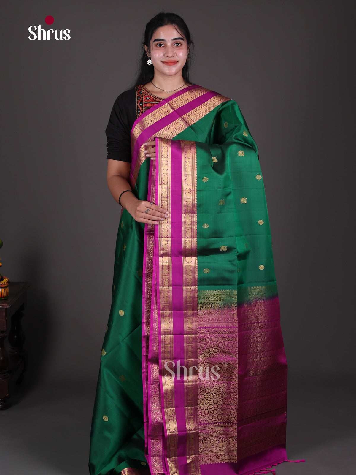 Soft Silk Saree - EES09014 - Shop on Shrus.com