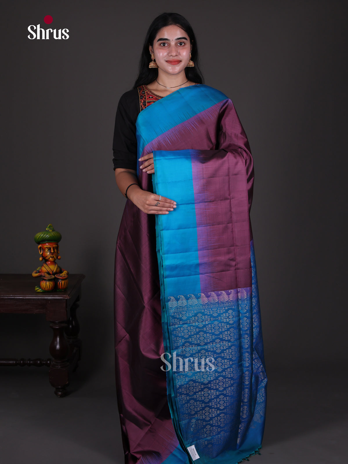 Soft Silk Saree - EES09015 - Shop on Shrus.com