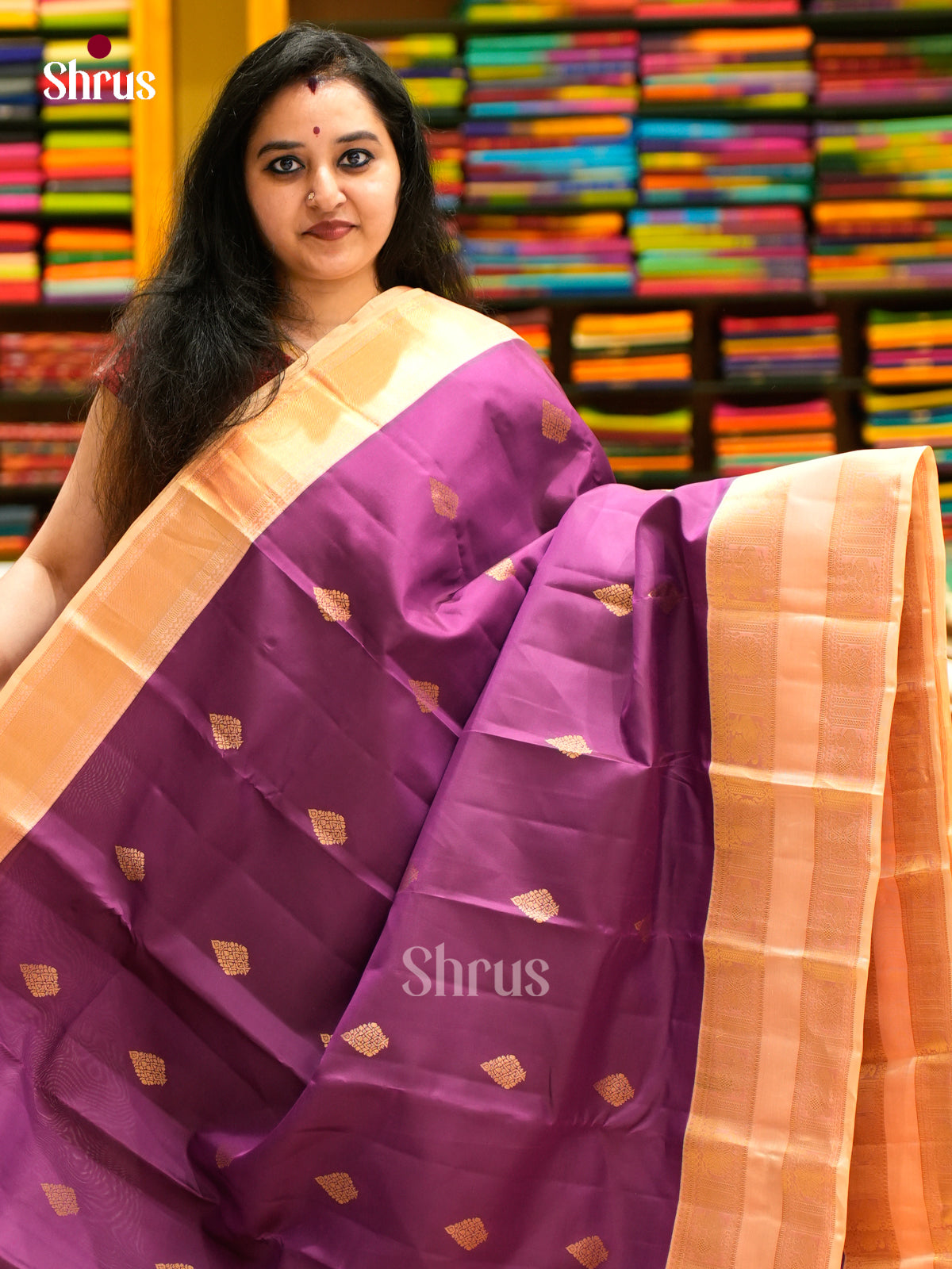 Kanchipuram-halfpure Saree - EES11040 - Shop on Shrus.com