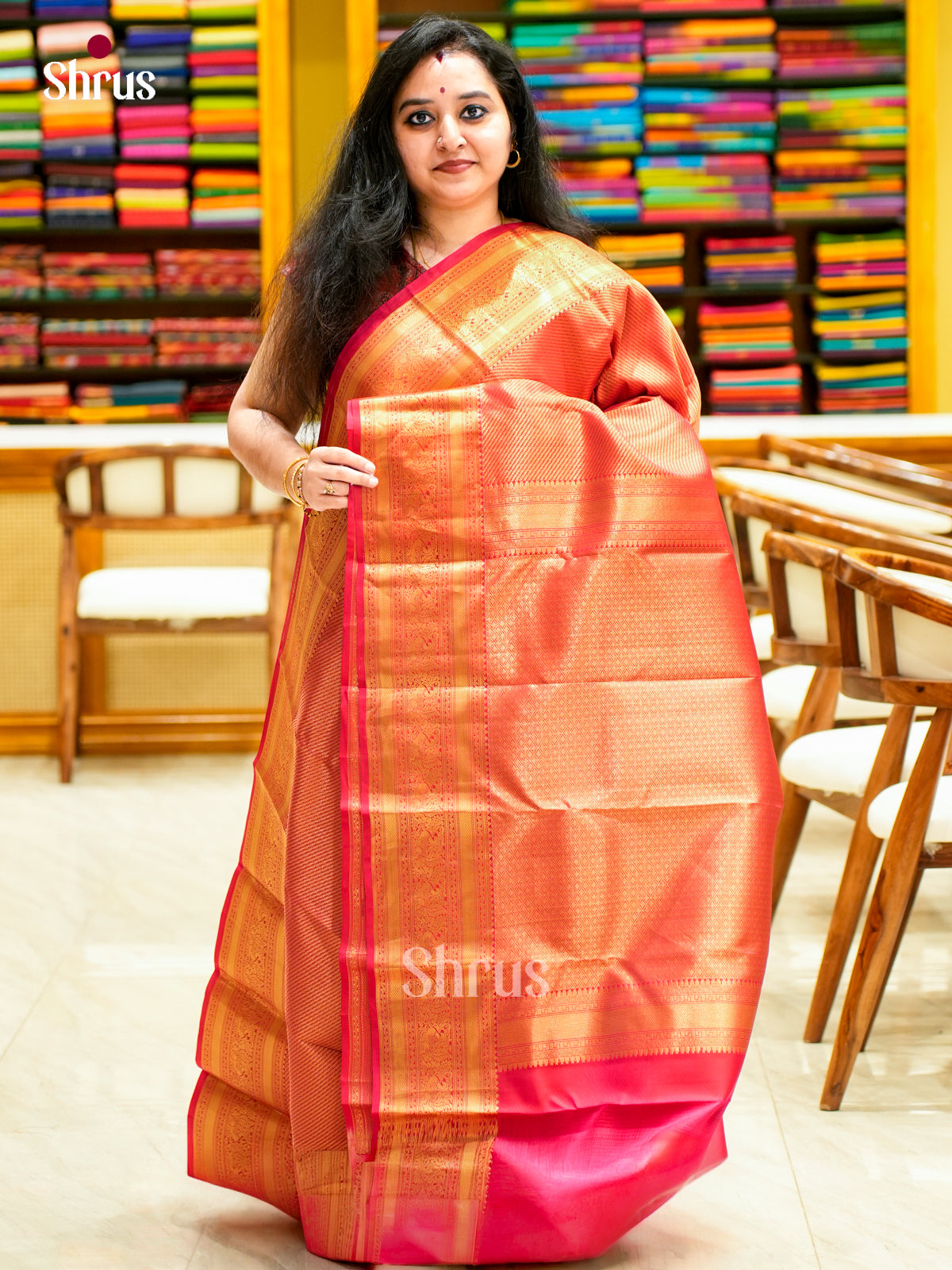 Kanchipuram-halfpure Saree - EES11057 - Shop on Shrus.com