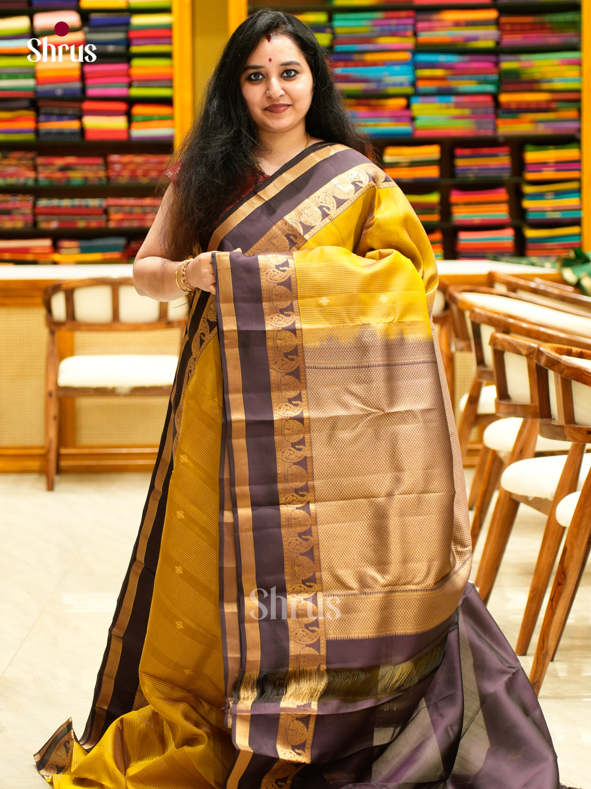 Kanchipuram-halfpure Saree - EES11062 - Shop on Shrus.com