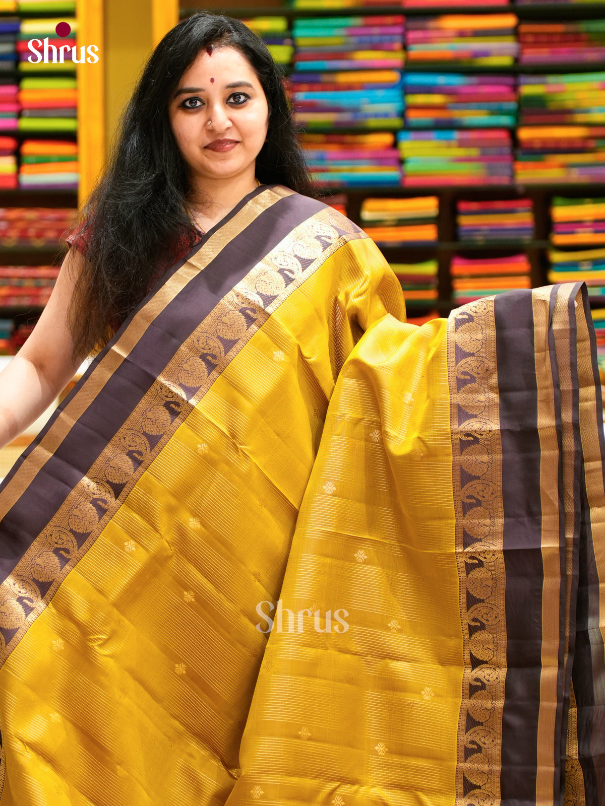 Kanchipuram-halfpure Saree - EES11062 - Shop on Shrus.com