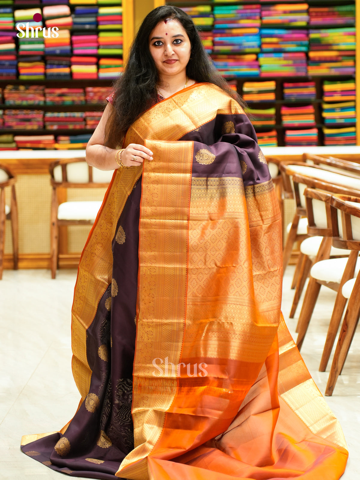 Kanchipuram-halfpure Saree - EES11064 - Shop on Shrus.com