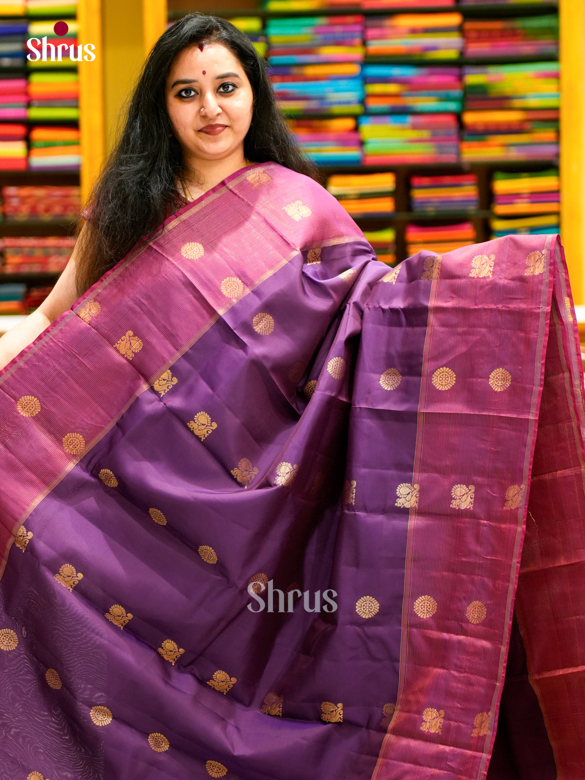 Kanchipuram-halfpure Saree - EES11067 - Shop on Shrus.com