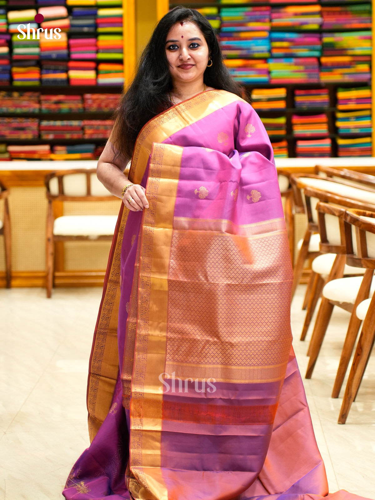 Kanchipuram-halfpure Saree - EES11069 - Shop on Shrus.com