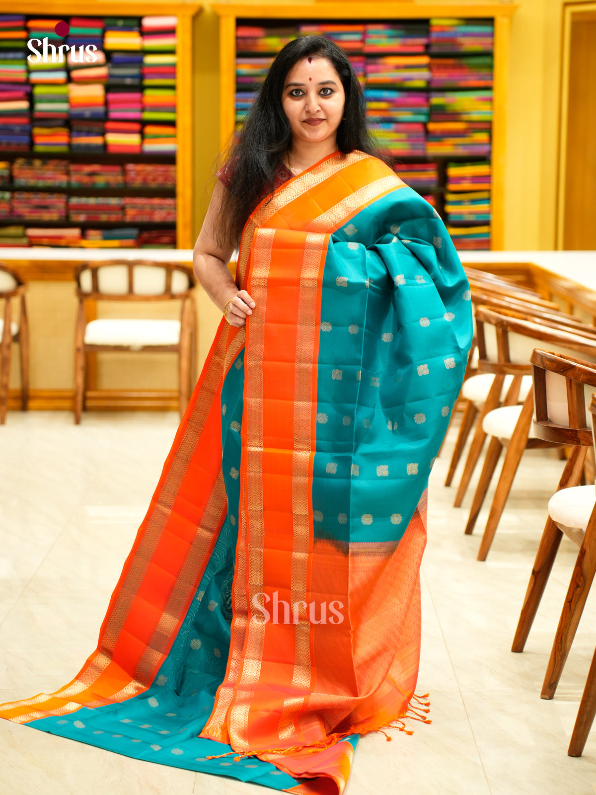 Softsilk-halfpure Saree - EES11080 - Shop on Shrus.com