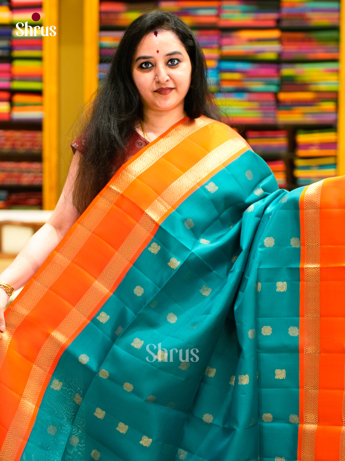 Softsilk-halfpure Saree - EES11080 - Shop on Shrus.com