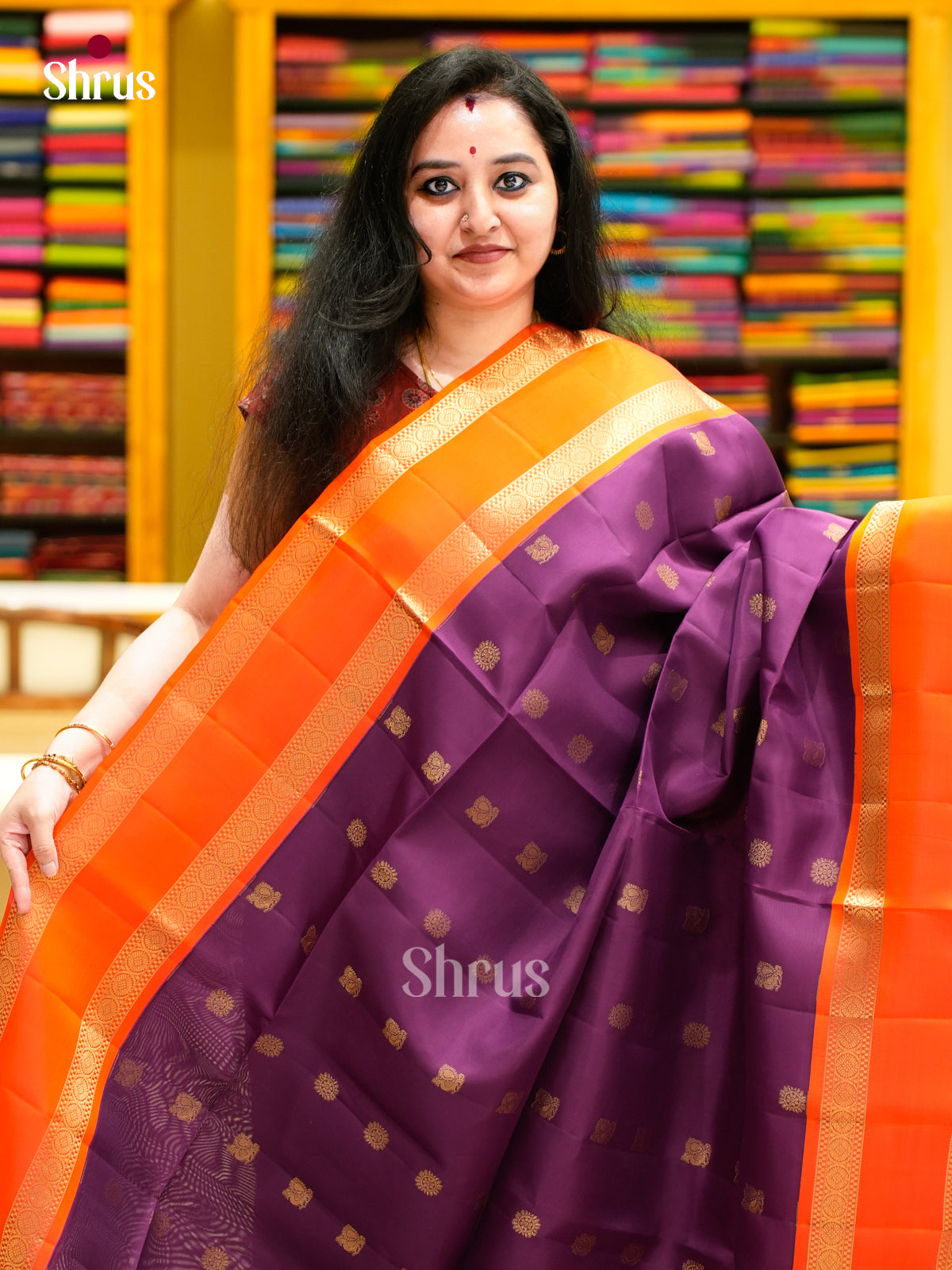 Softsilk-halfpure Saree - EES11082 - Shop on Shrus.com
