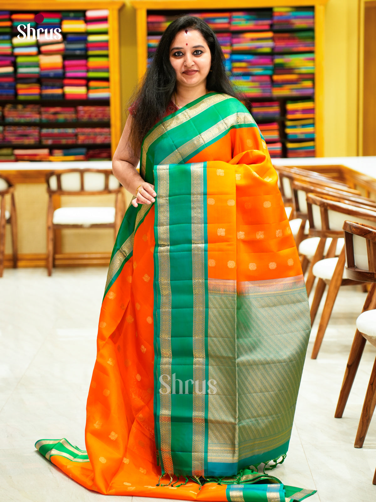 Softsilk-halfpure Saree - EES11083 - Shop on Shrus.com