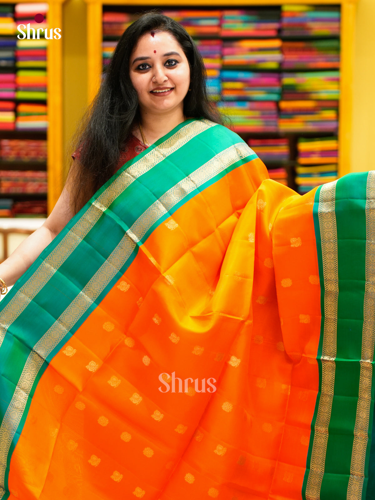 Softsilk-halfpure Saree - EES11083 - Shop on Shrus.com