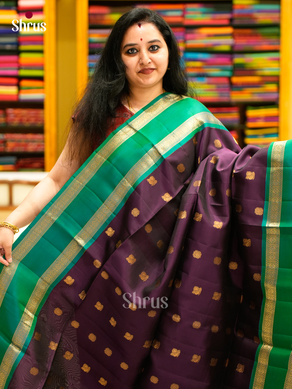 Softsilk-halfpure Saree - EES11084 - Shop on Shrus.com