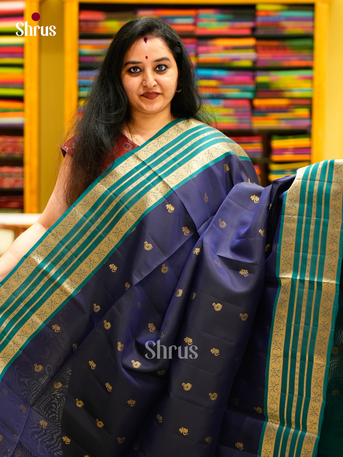 Softsilk-halfpure Saree - EES11095 - Shop on Shrus.com