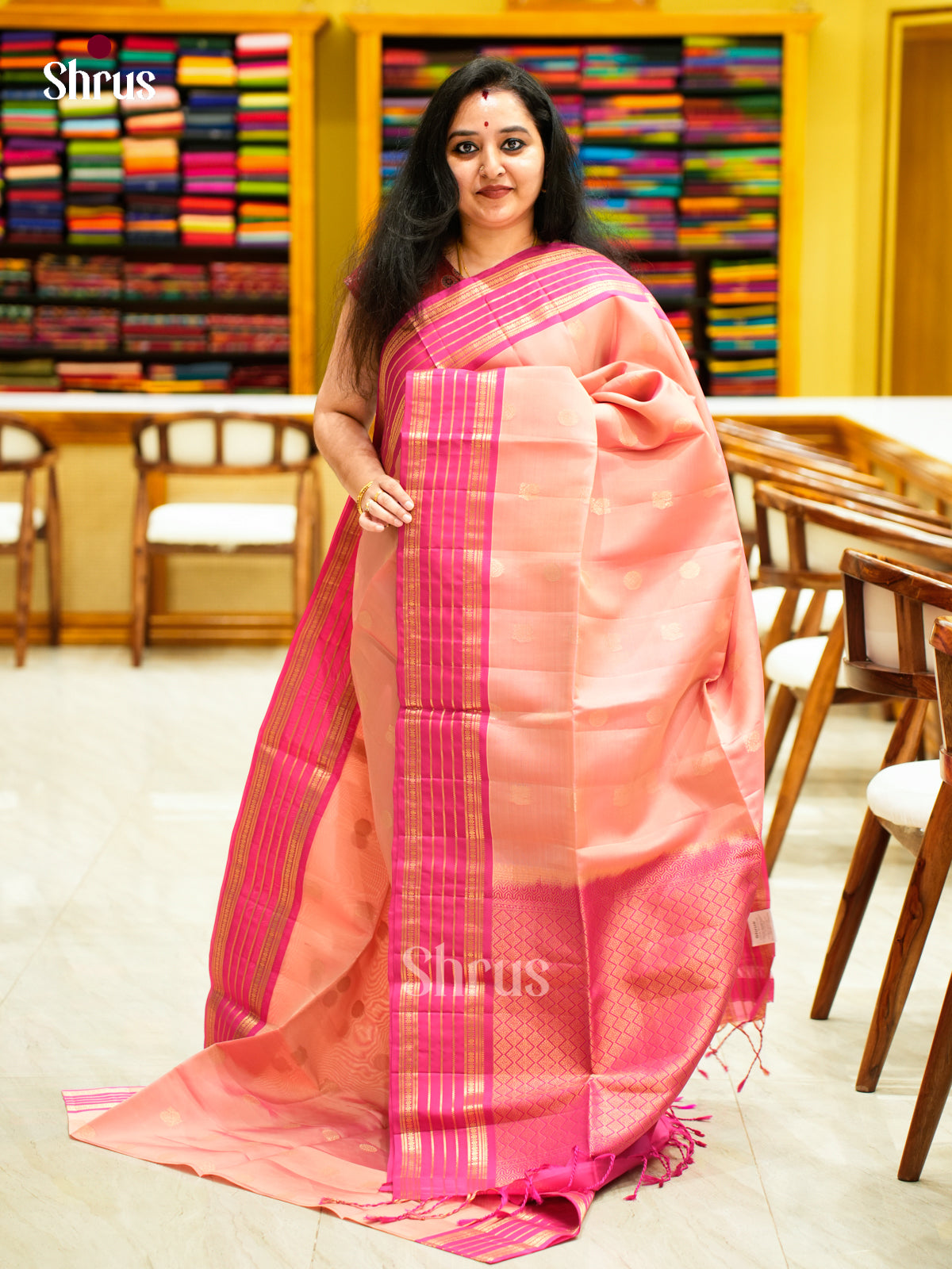 Softsilk-halfpure Saree - EES11097 - Shop on Shrus.com