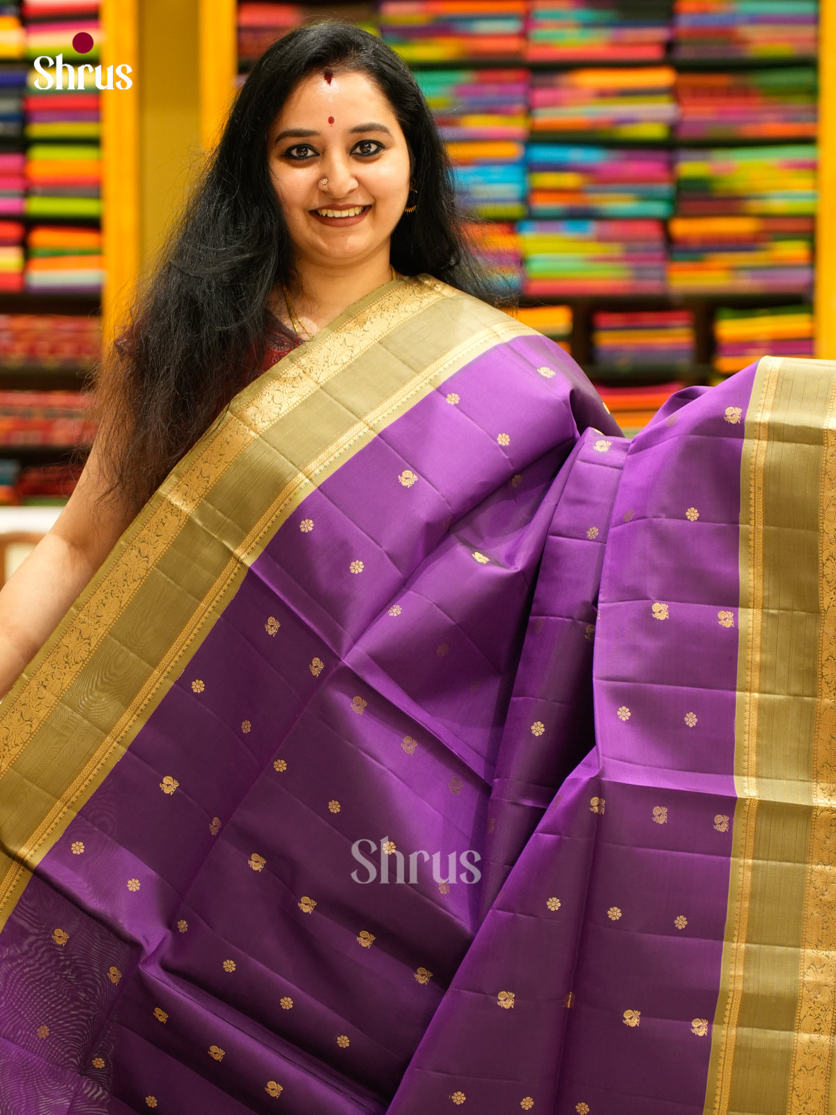 Softsilk-halfpure Saree - EES11098 - Shop on Shrus.com