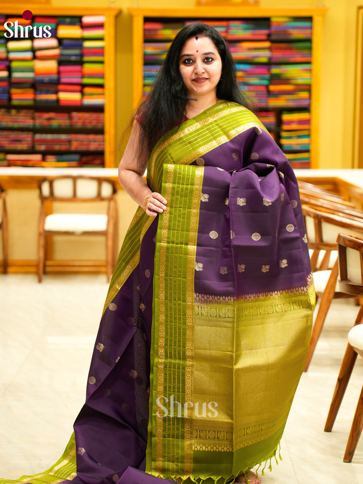 Softsilk-halfpure Saree - EES11100 - Shop on Shrus.com