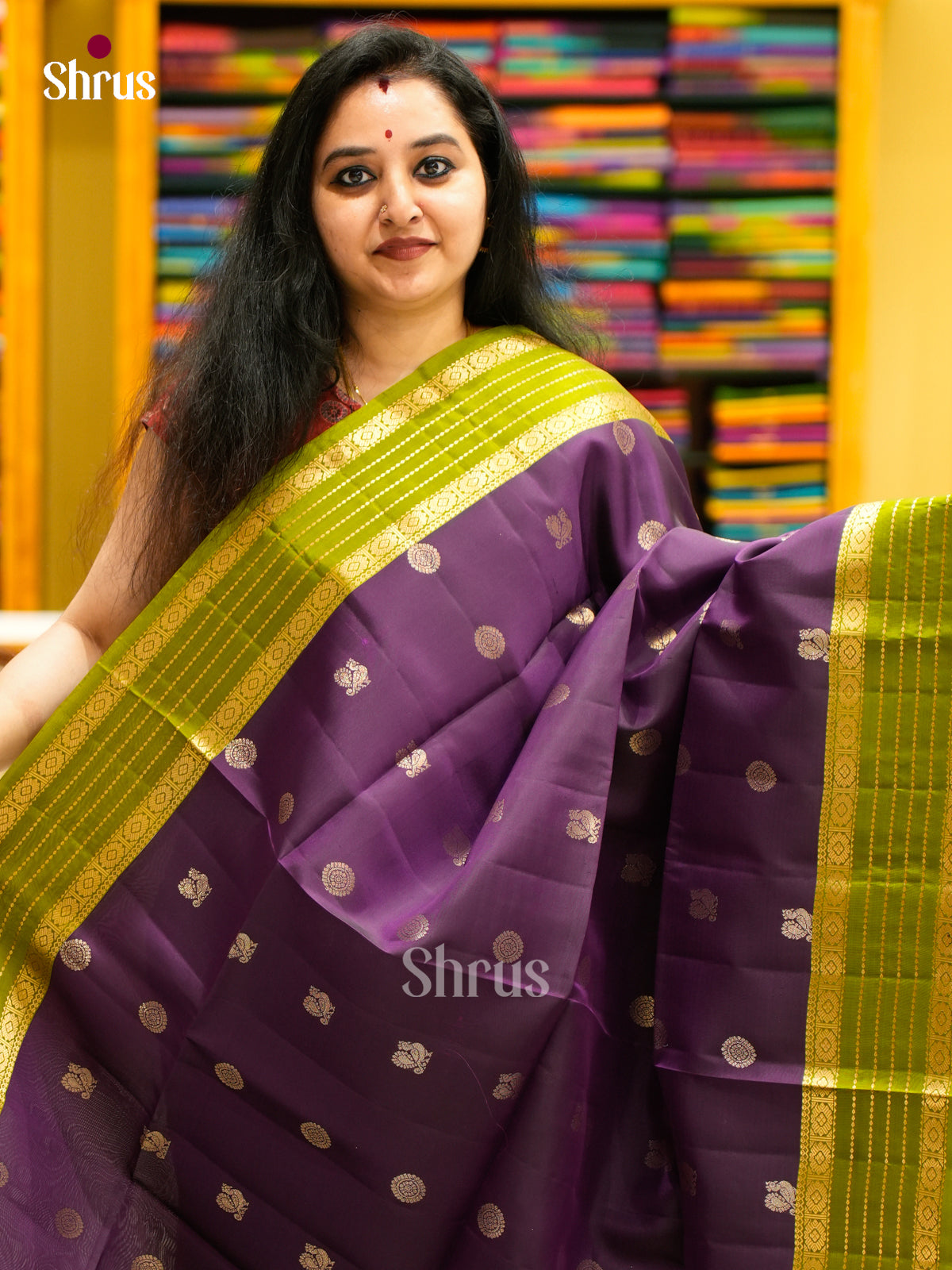 Softsilk-halfpure Saree - EES11100 - Shop on Shrus.com