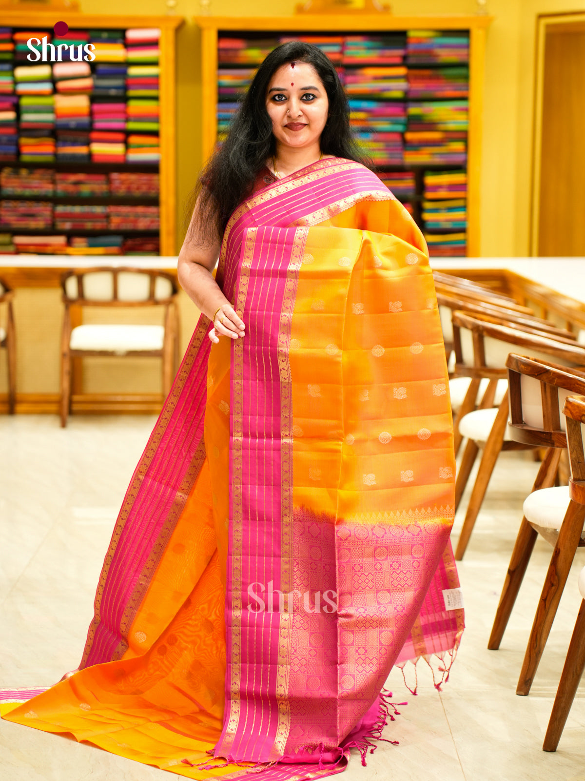 Softsilk-halfpure Saree - EES11101 - Shop on Shrus.com