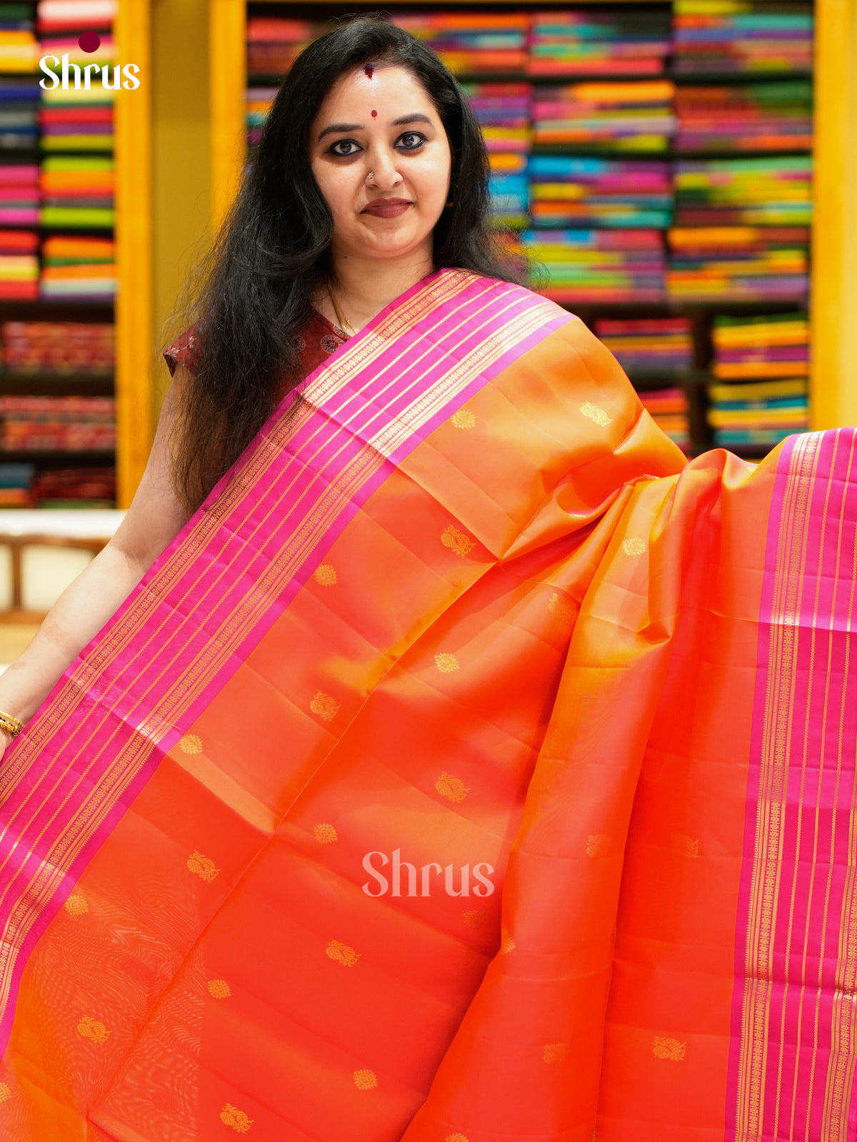 Softsilk-halfpure Saree - EES11105 - Shop on Shrus.com