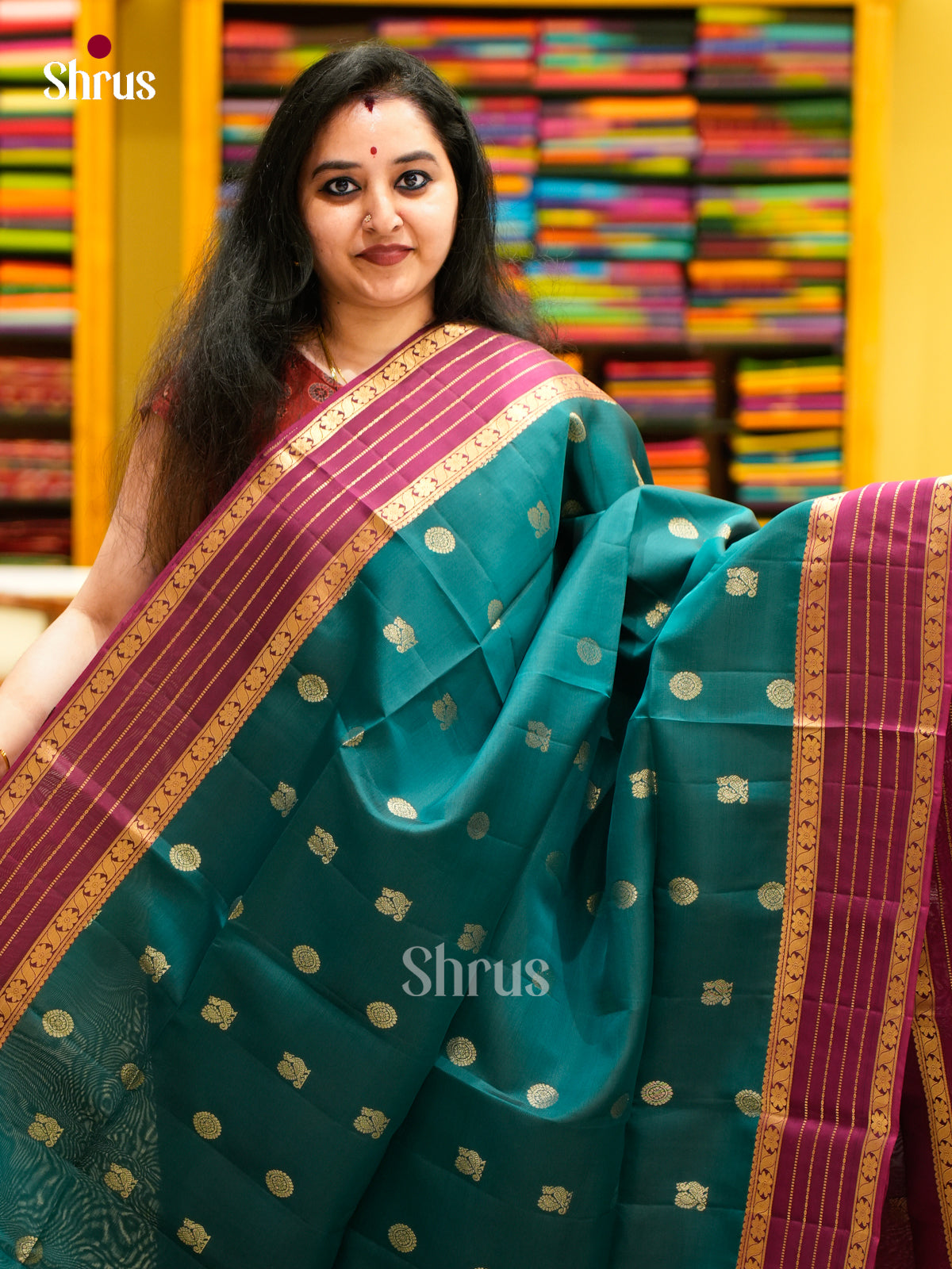 Softsilk-halfpure Saree - EES11107 - Shop on Shrus.com