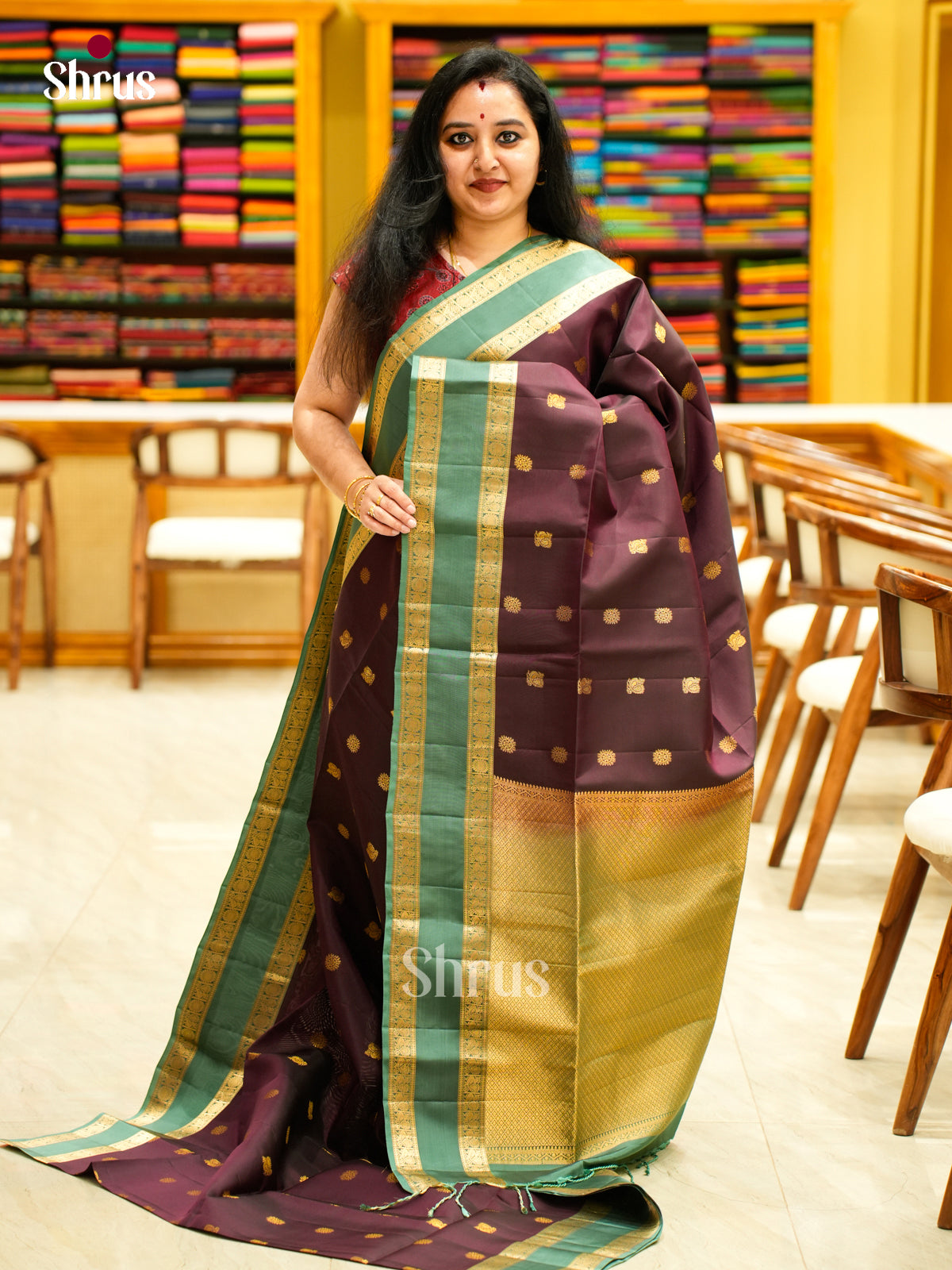 Softsilk-halfpure Saree - EES11109 - Shop on Shrus.com