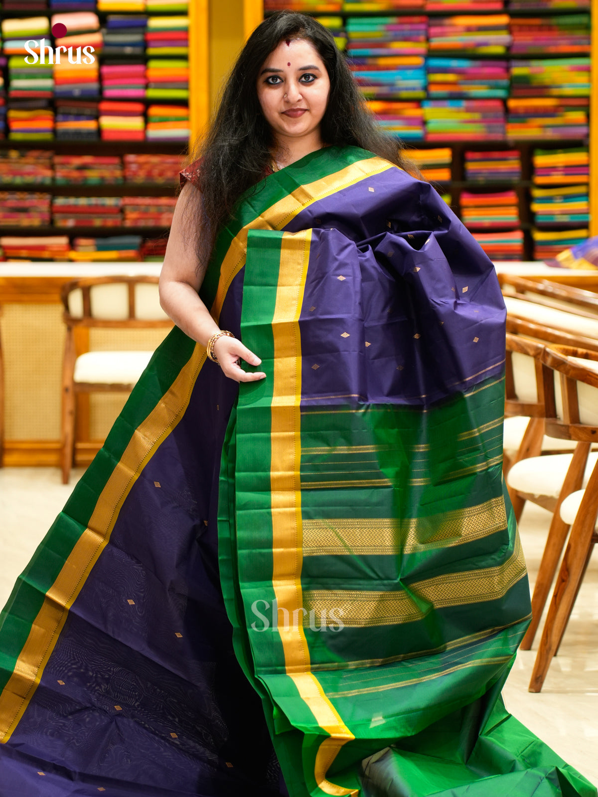 Kanchipuram silk Saree - EES11245 - Shop on Shrus.com
