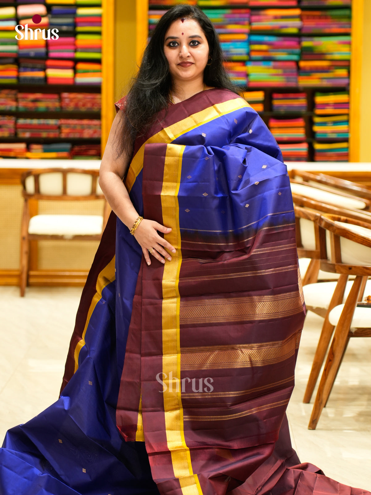 Kanchipuram silk Saree - EES11246 - Shop on Shrus.com