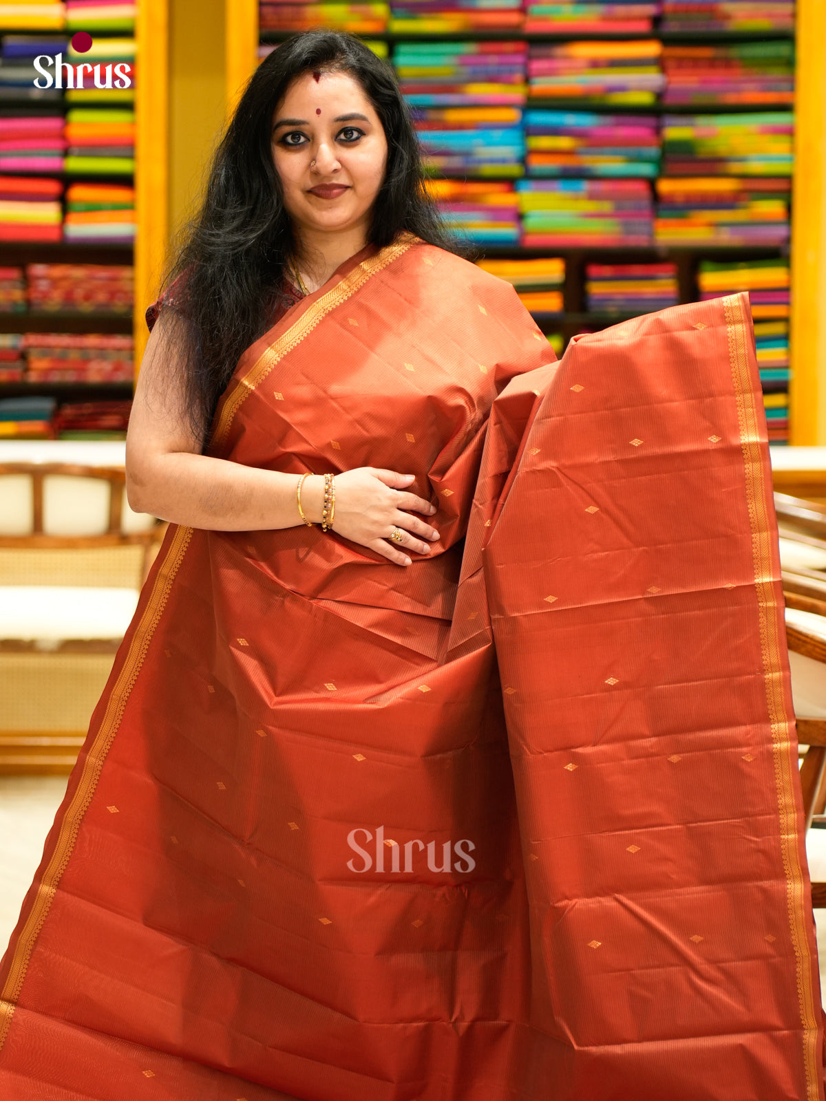 Kanchipuram silk Saree - EES11252 - Shop on Shrus.com