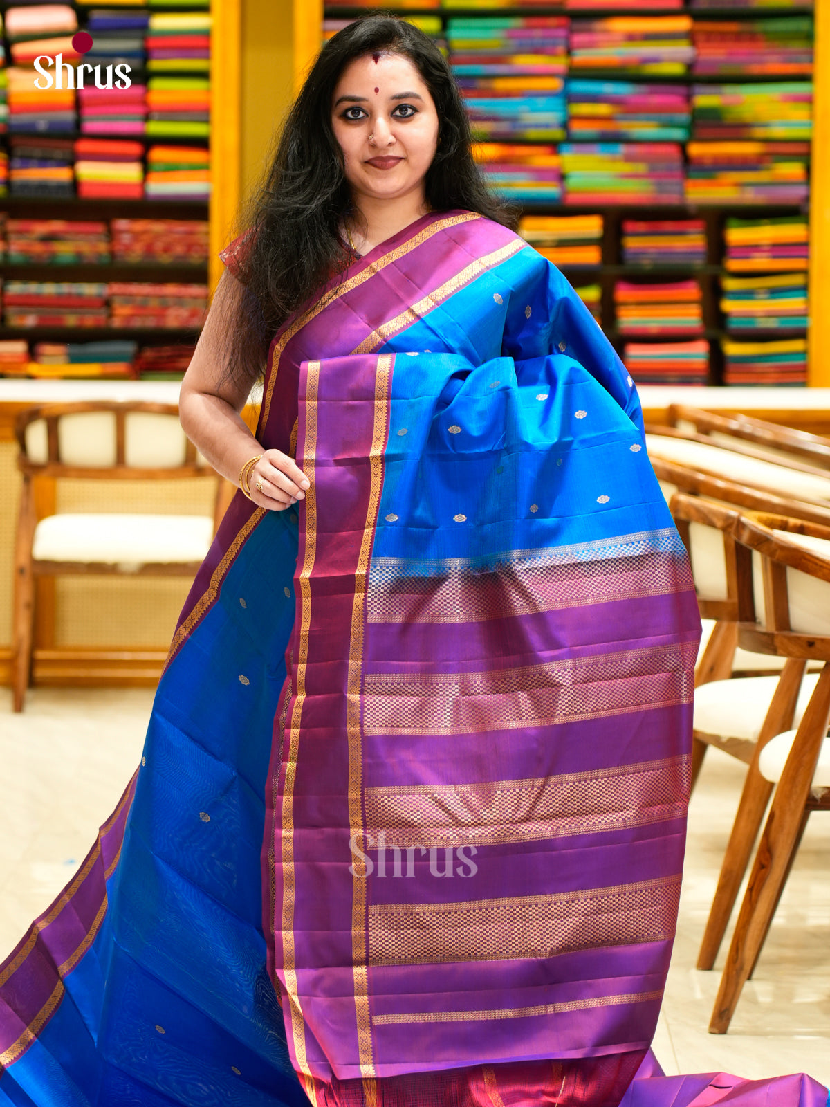 Kanchipuram silk Saree - EES11258 - Shop on Shrus.com