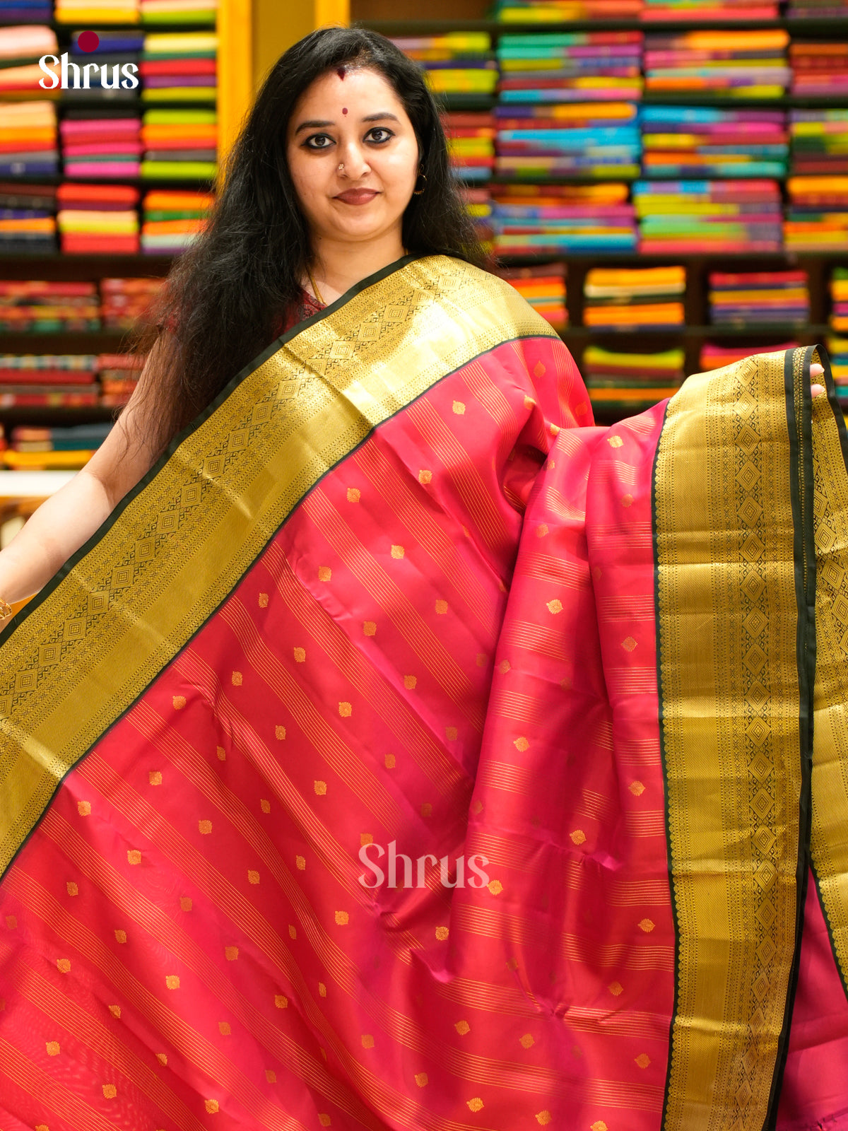 Kanchipuram-halfpure Saree - EES11262 - Shop on Shrus.com
