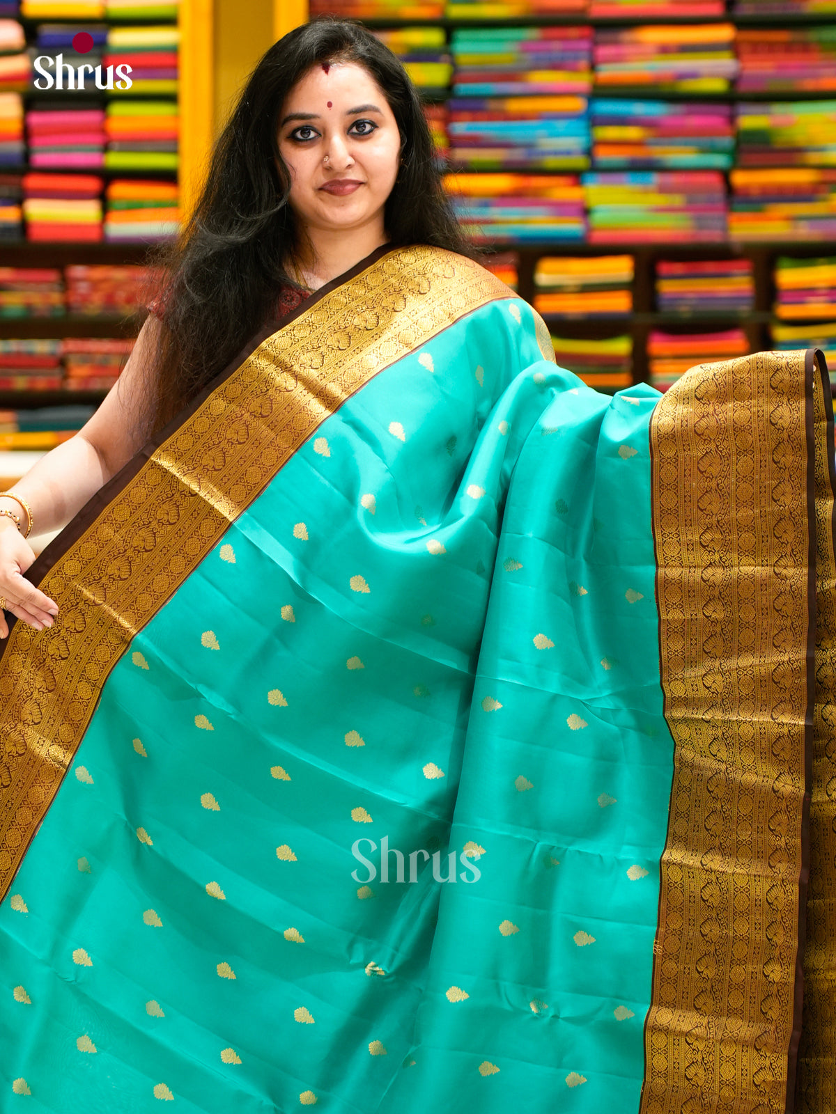 Kanchipuram-halfpure Saree - EES11265 - Shop on Shrus.com